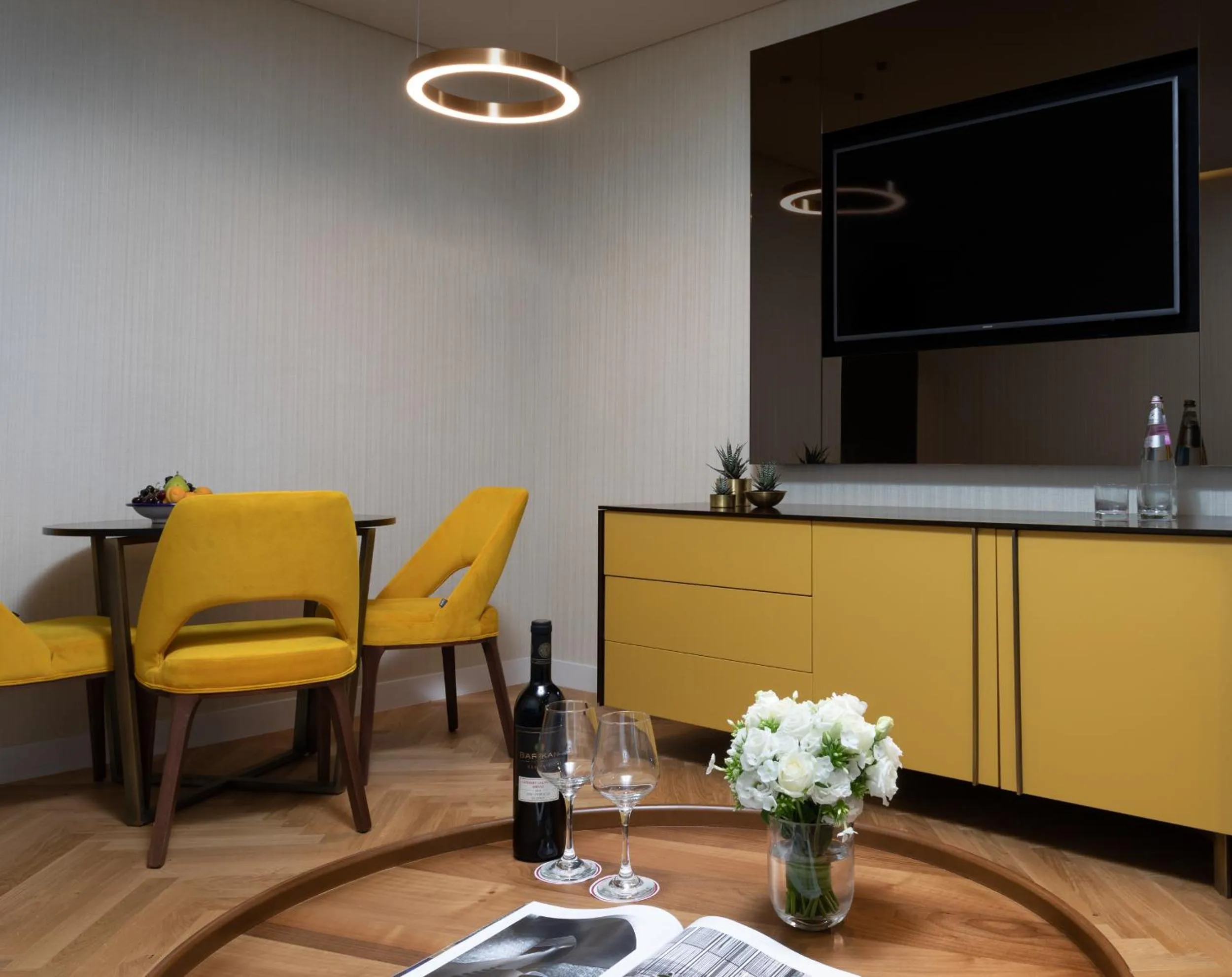 Seating area in VERT Jerusalem by AFI Hotel