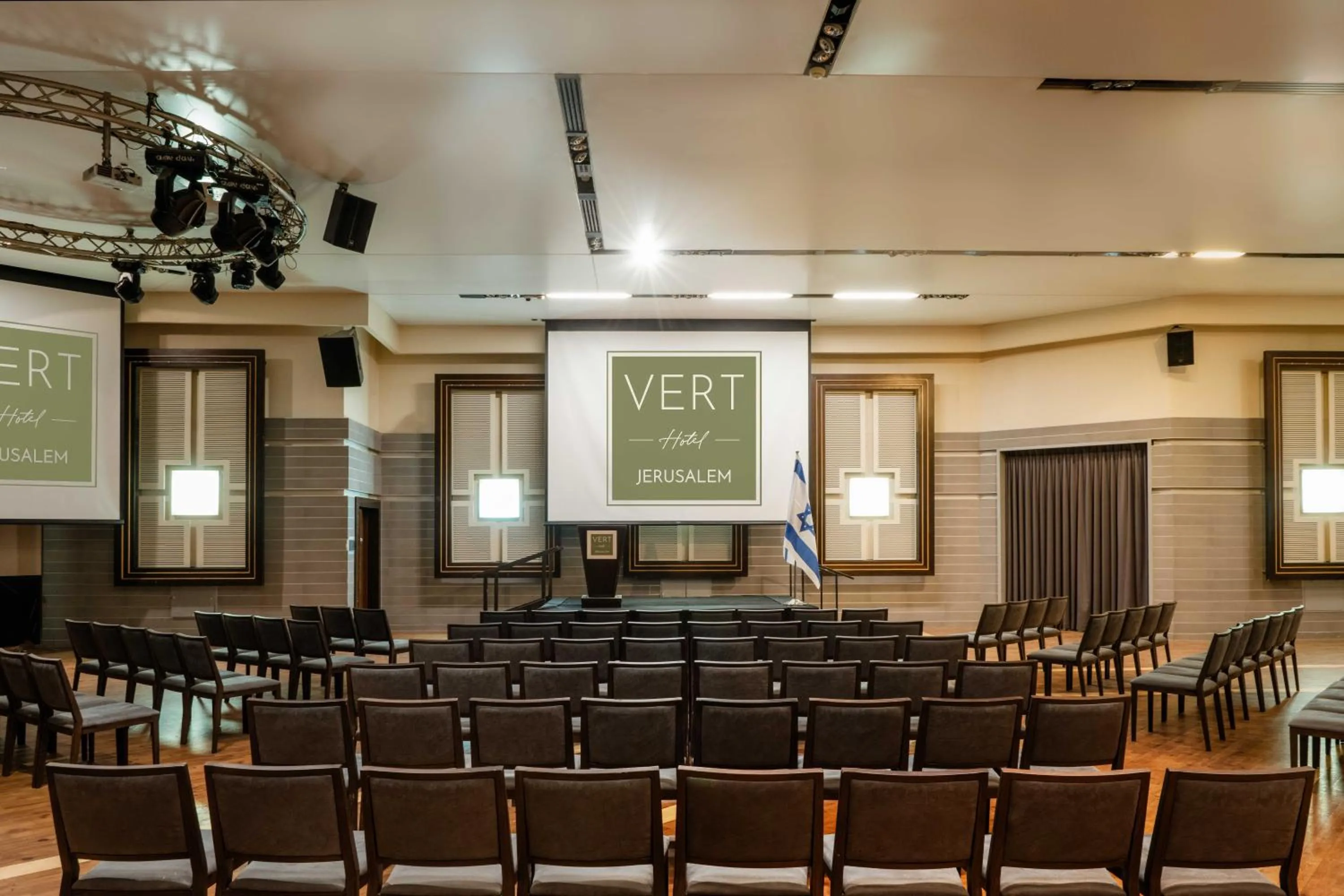 Seating area in VERT Jerusalem by AFI Hotel