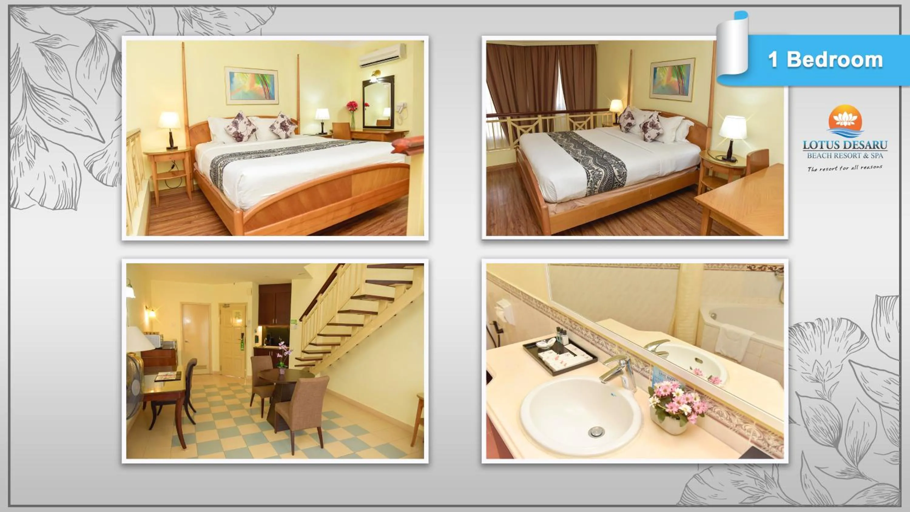 Bed in Lotus Desaru Beach Resort & Spa