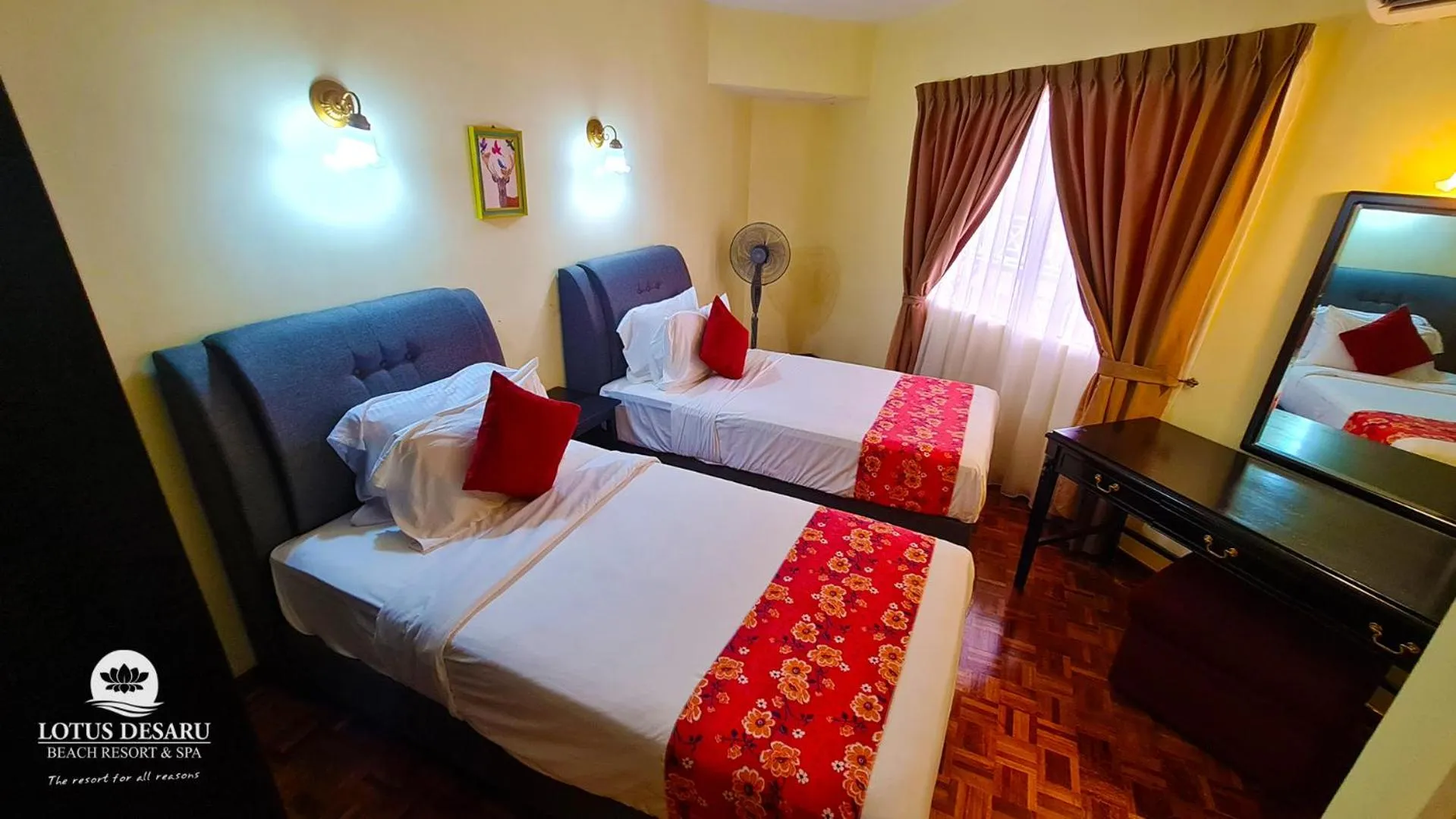 Bed in Lotus Desaru Beach Resort & Spa