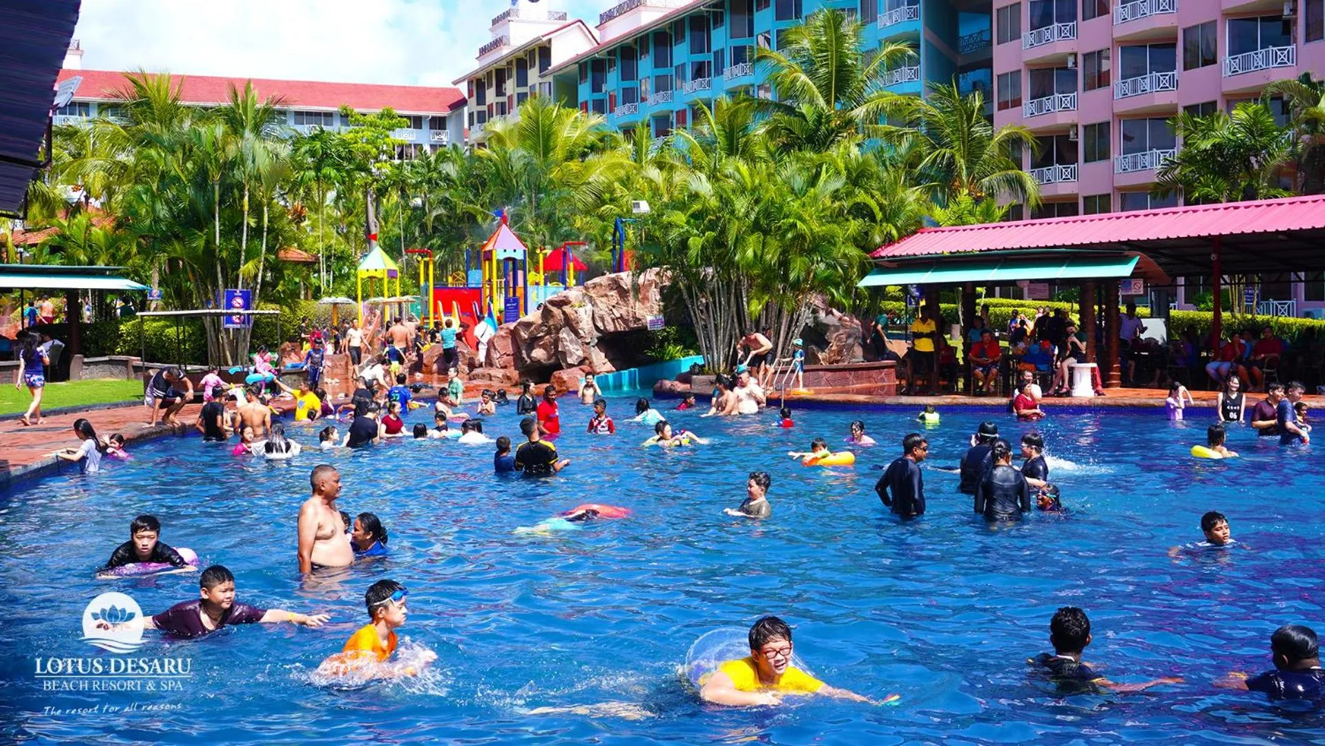 Aqua park in Lotus Desaru Beach Resort & Spa