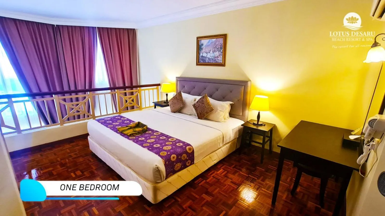 Bed in Lotus Desaru Beach Resort & Spa