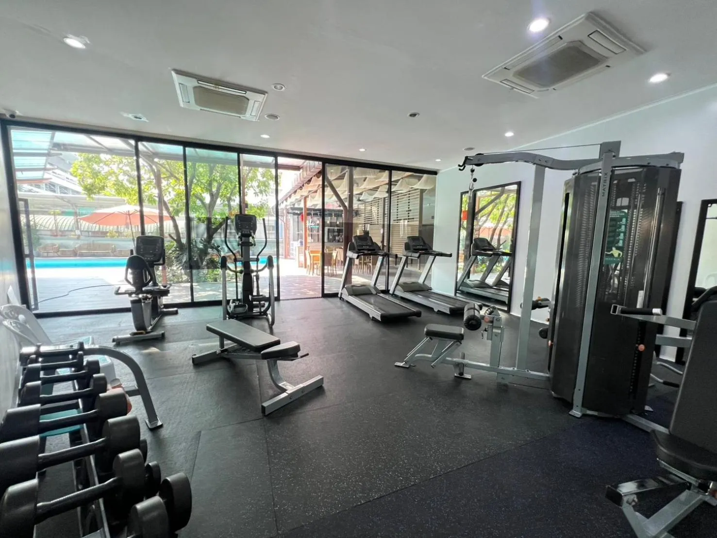 Fitness centre/facilities in Glai Gan Place Hotel
