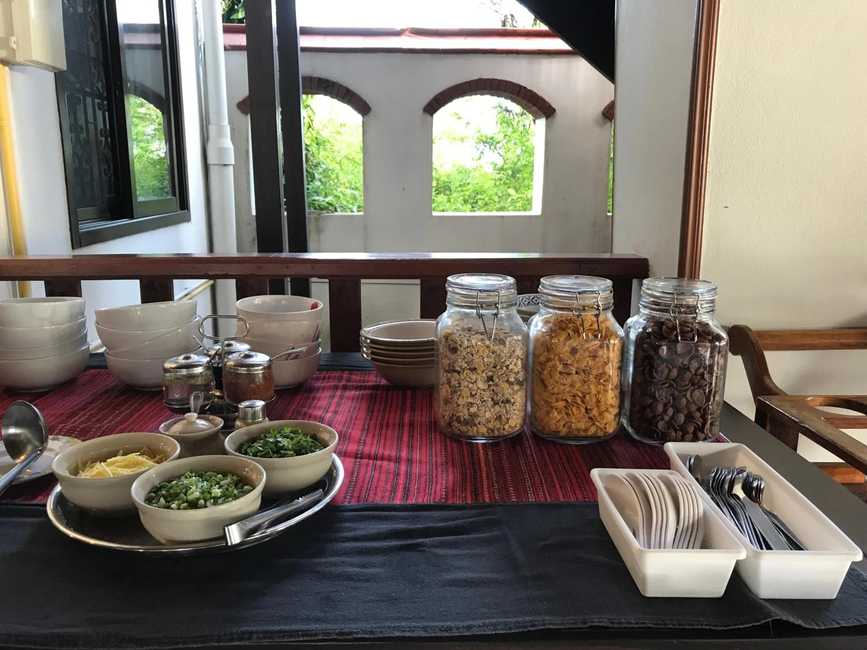 Asian breakfast in Palm Beach Resort