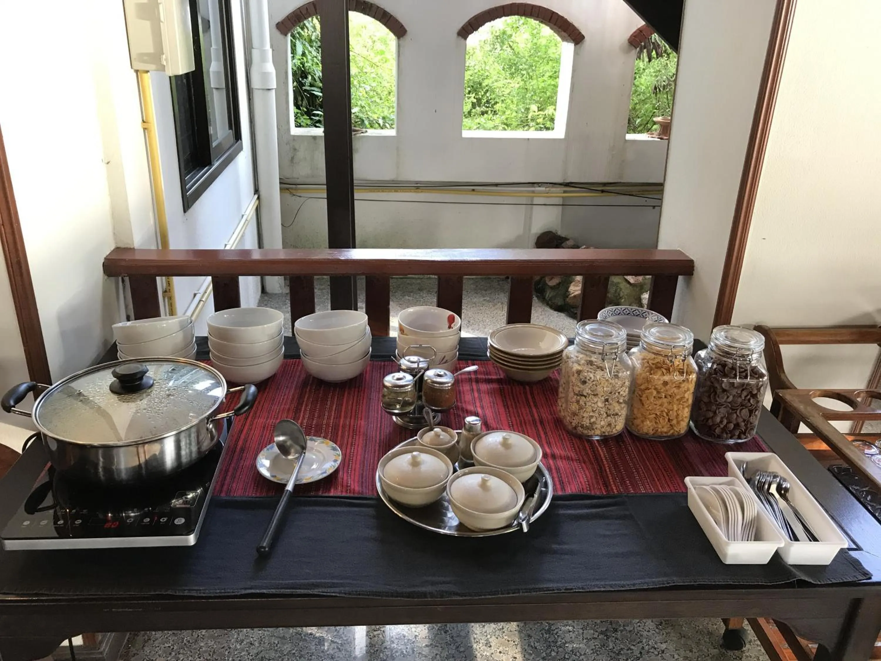 Buffet breakfast in Palm Beach Resort
