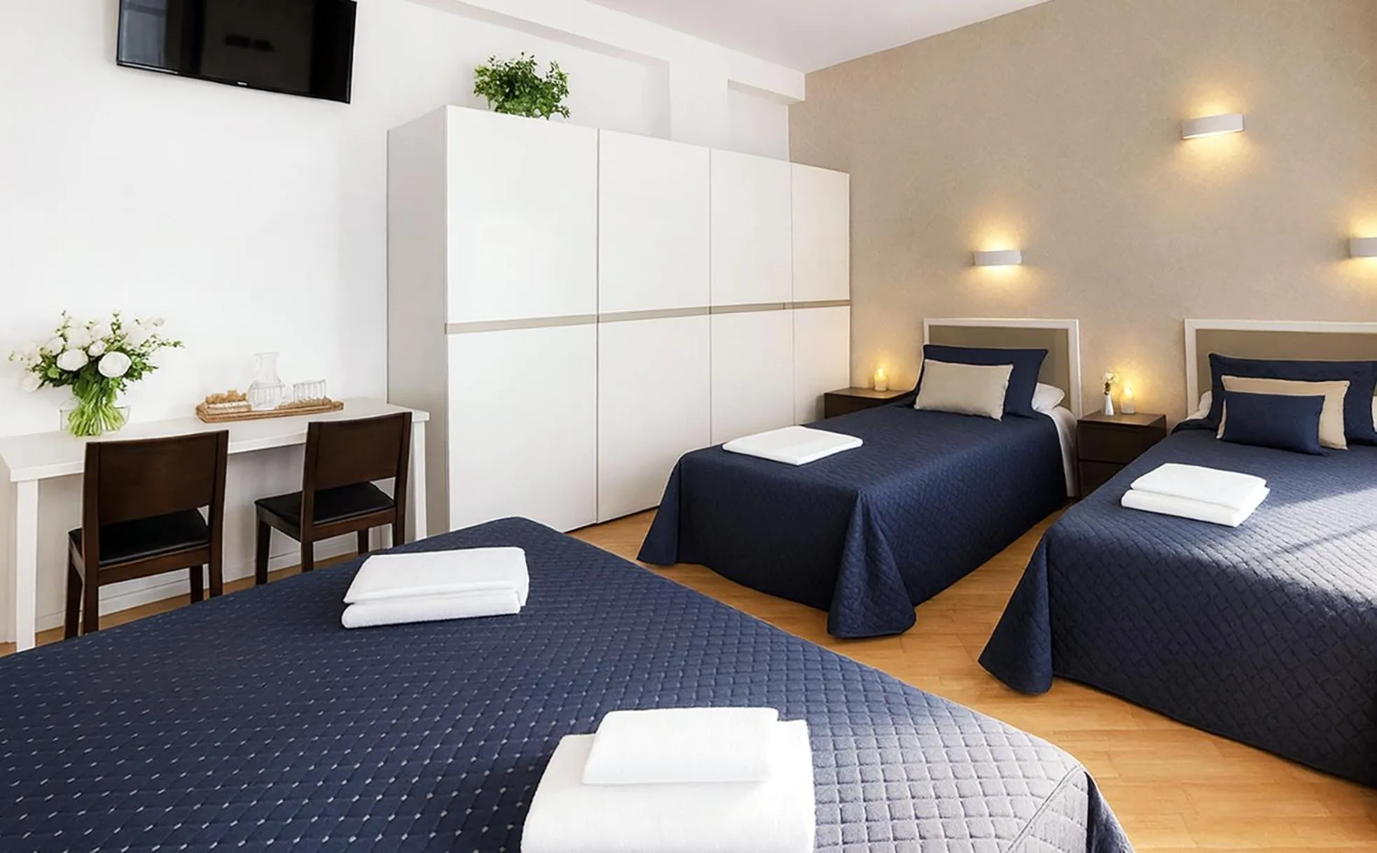 Bed in Hotel Meridiana