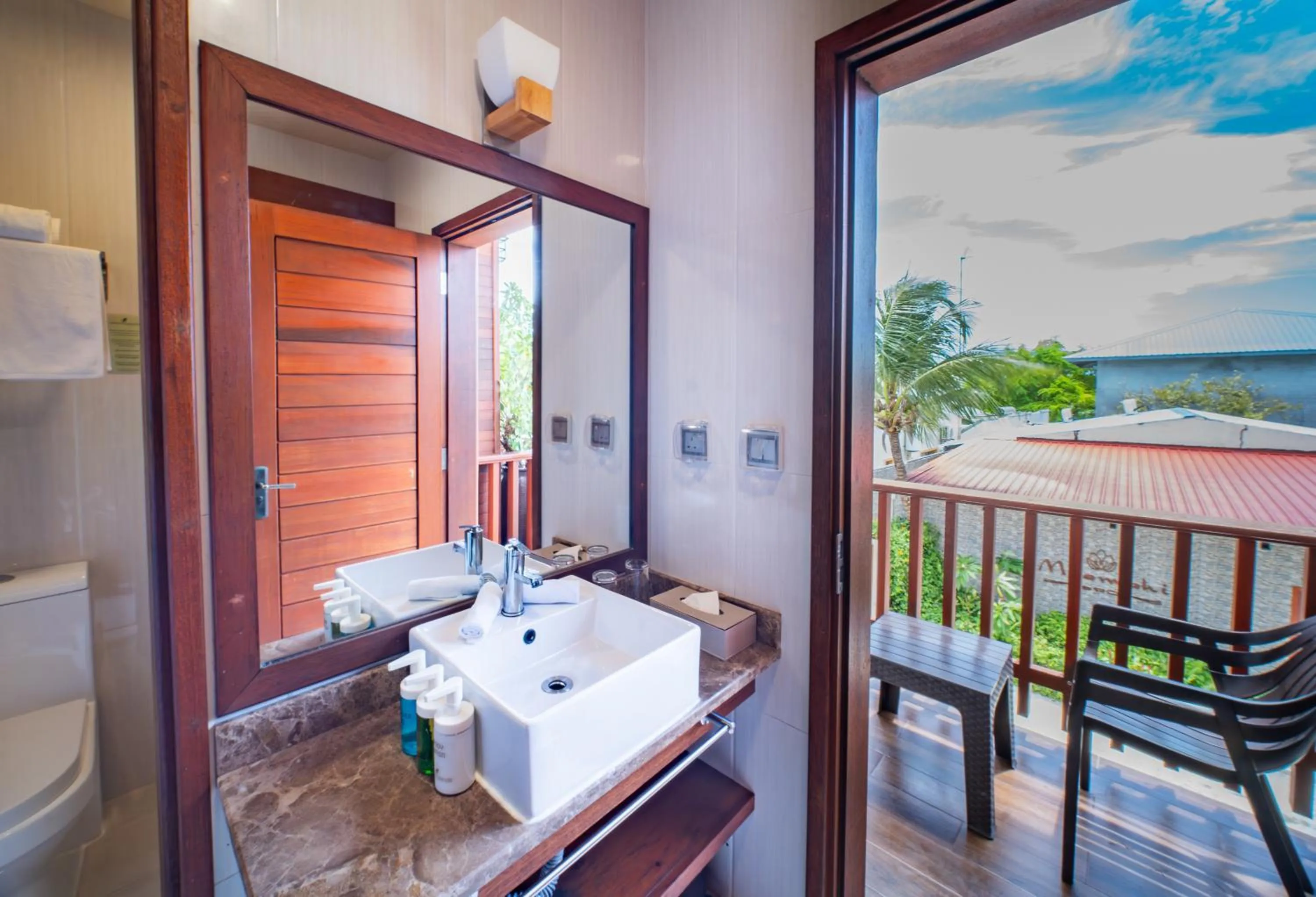 Balcony/Terrace in Araamu Hotels Maldives at Dhiffushi