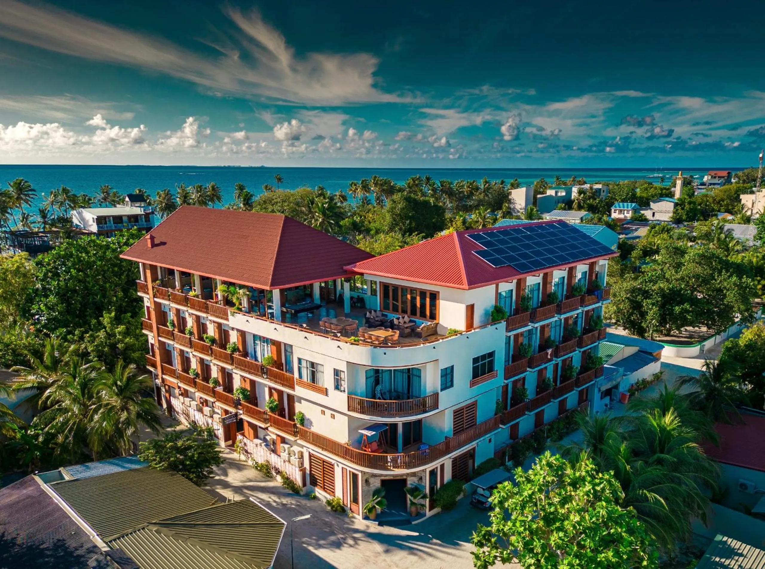 Property building in Araamu Hotels Maldives at Dhiffushi