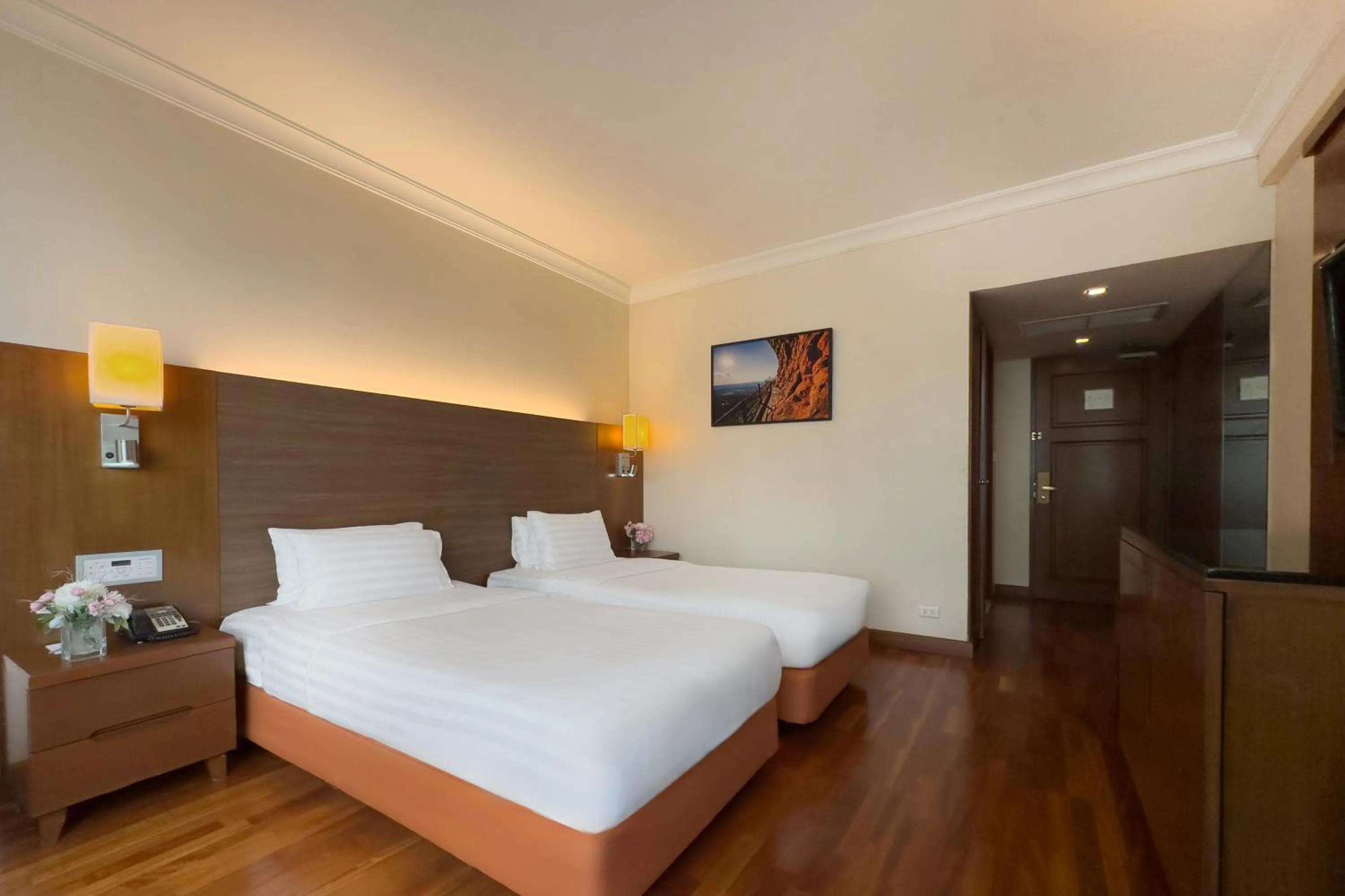 Bed in Rembrandt Hotel Bangkok