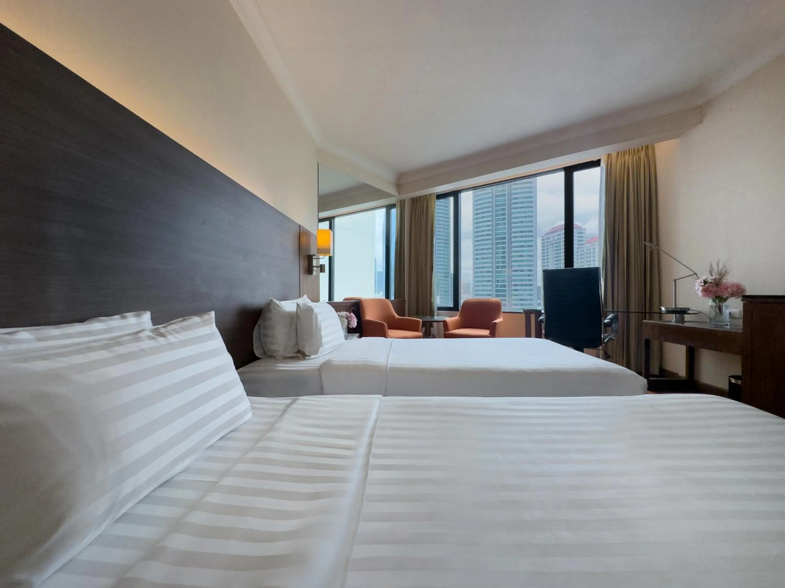 Bed in Rembrandt Hotel Bangkok