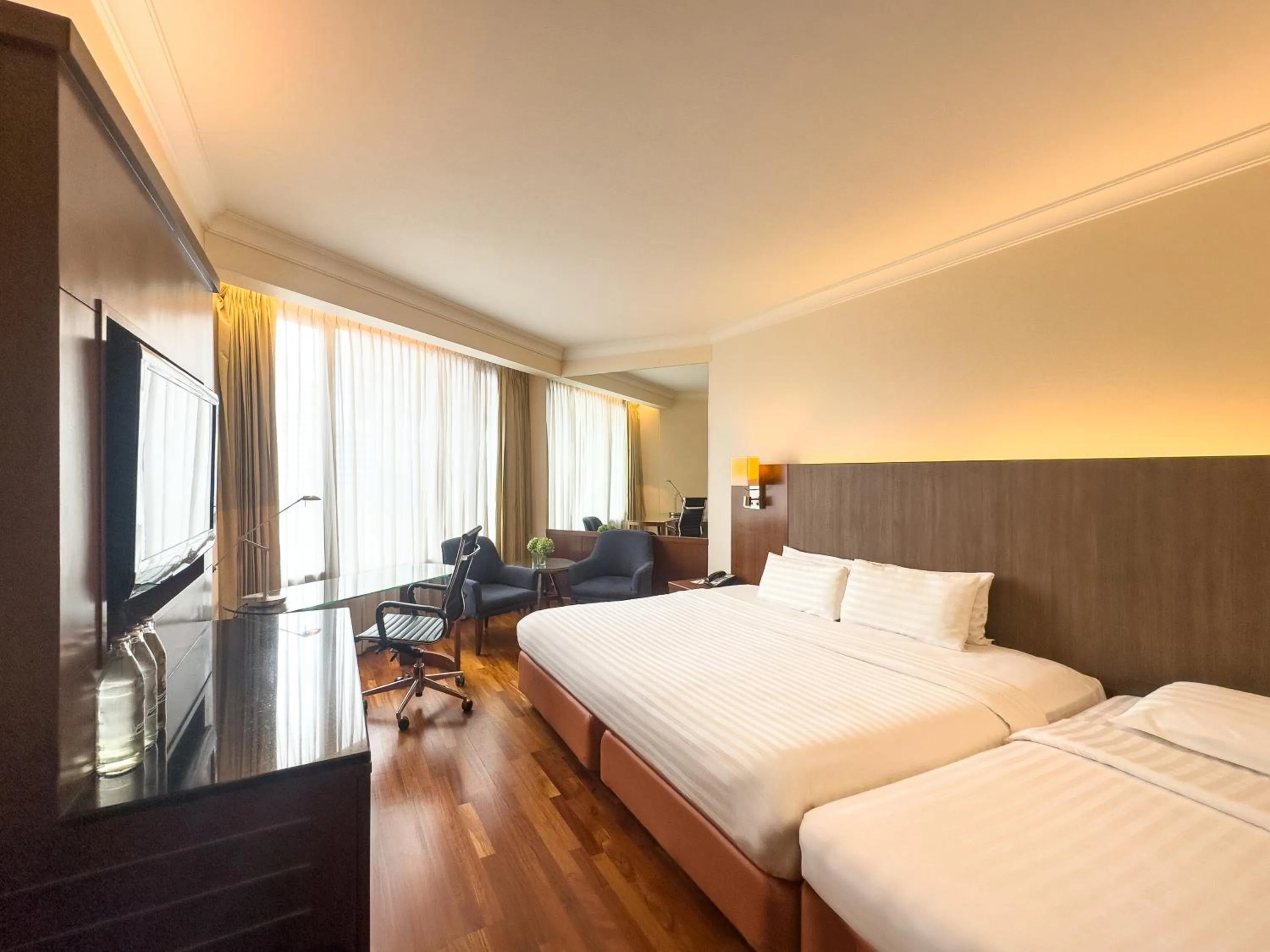 Bed in Rembrandt Hotel Bangkok