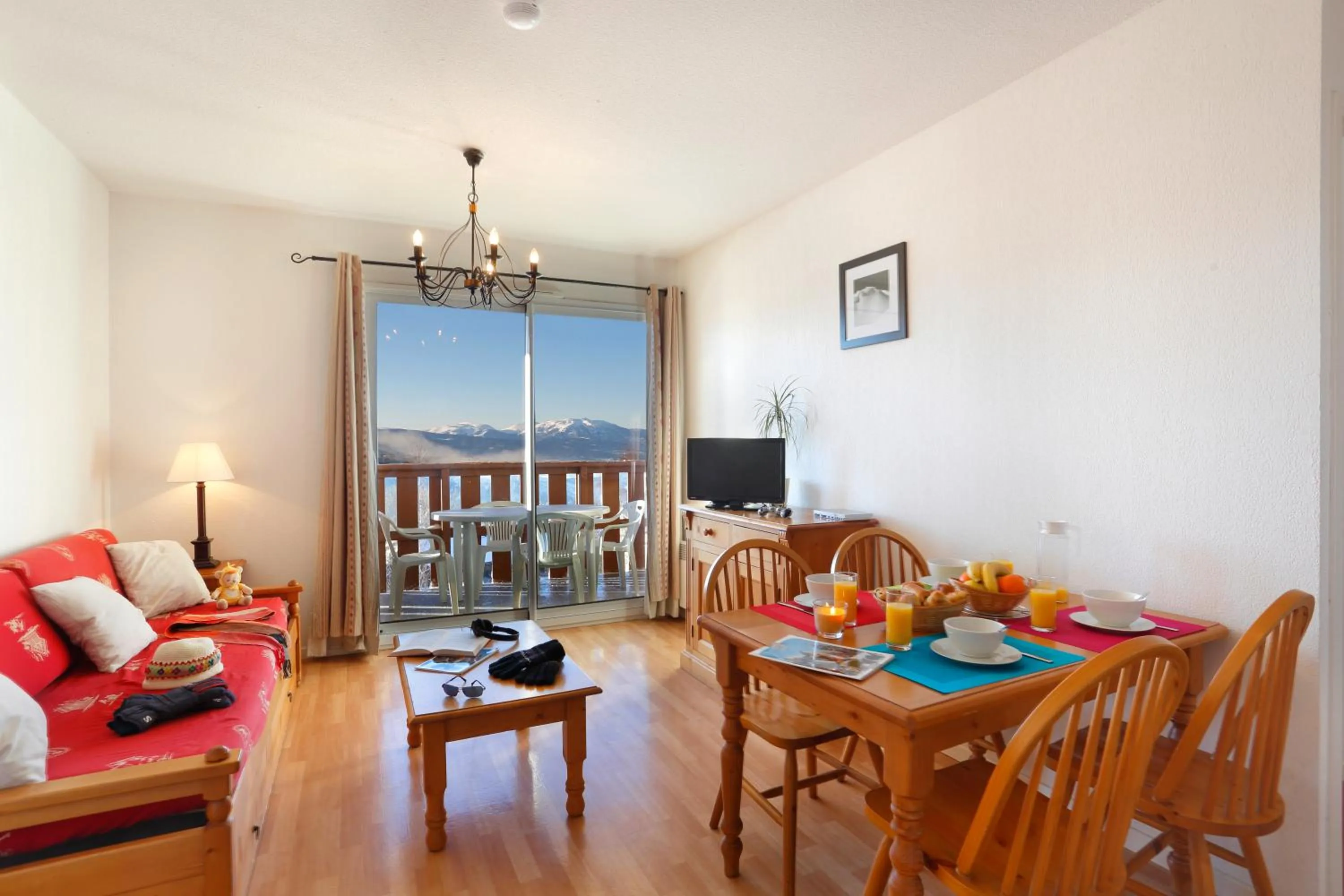 Balcony/Terrace in Résidence Néméa Les Chalets Du Belvédère