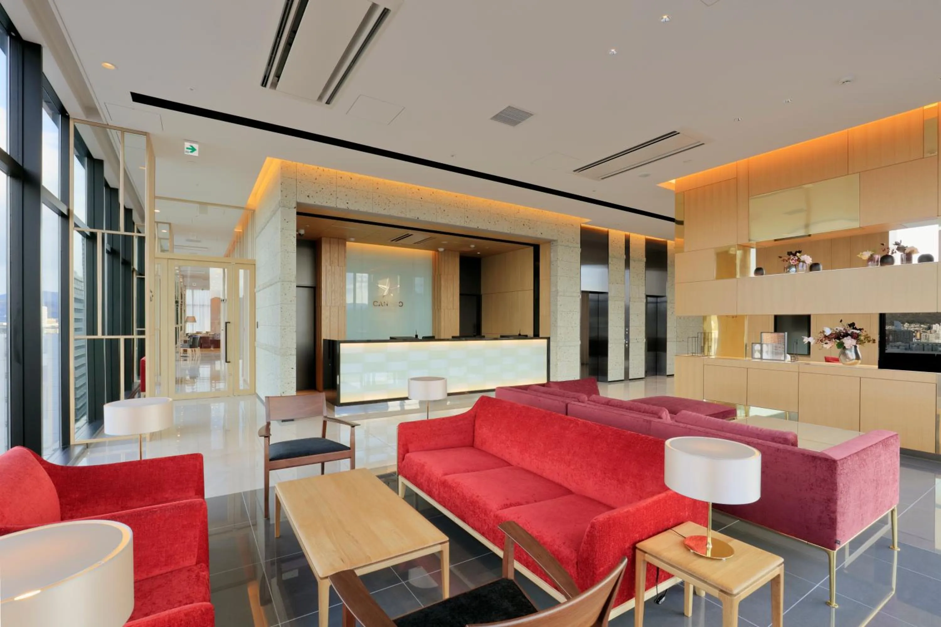 Lobby or reception in Candeo Hotels Hiroshima Hatchobori