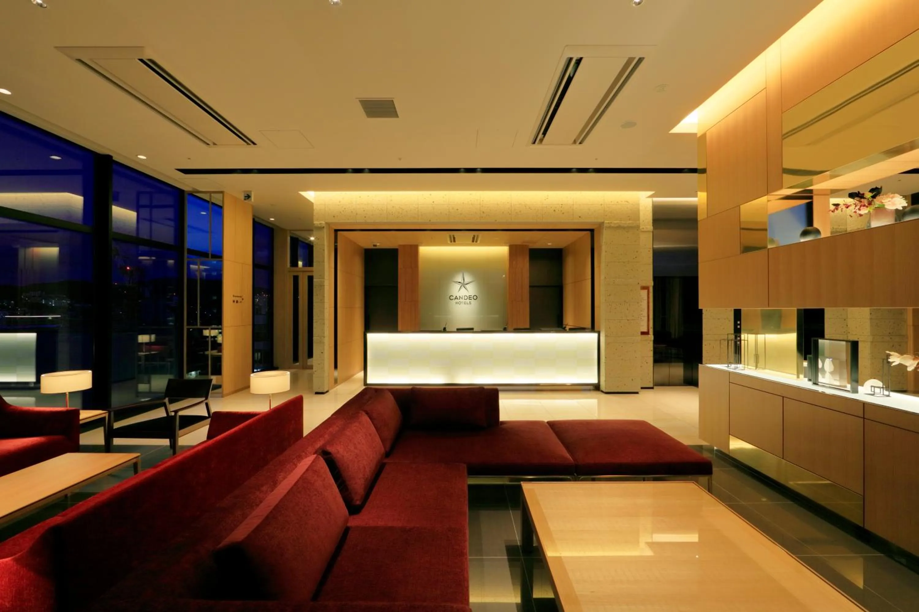 Lobby or reception in Candeo Hotels Hiroshima Hatchobori