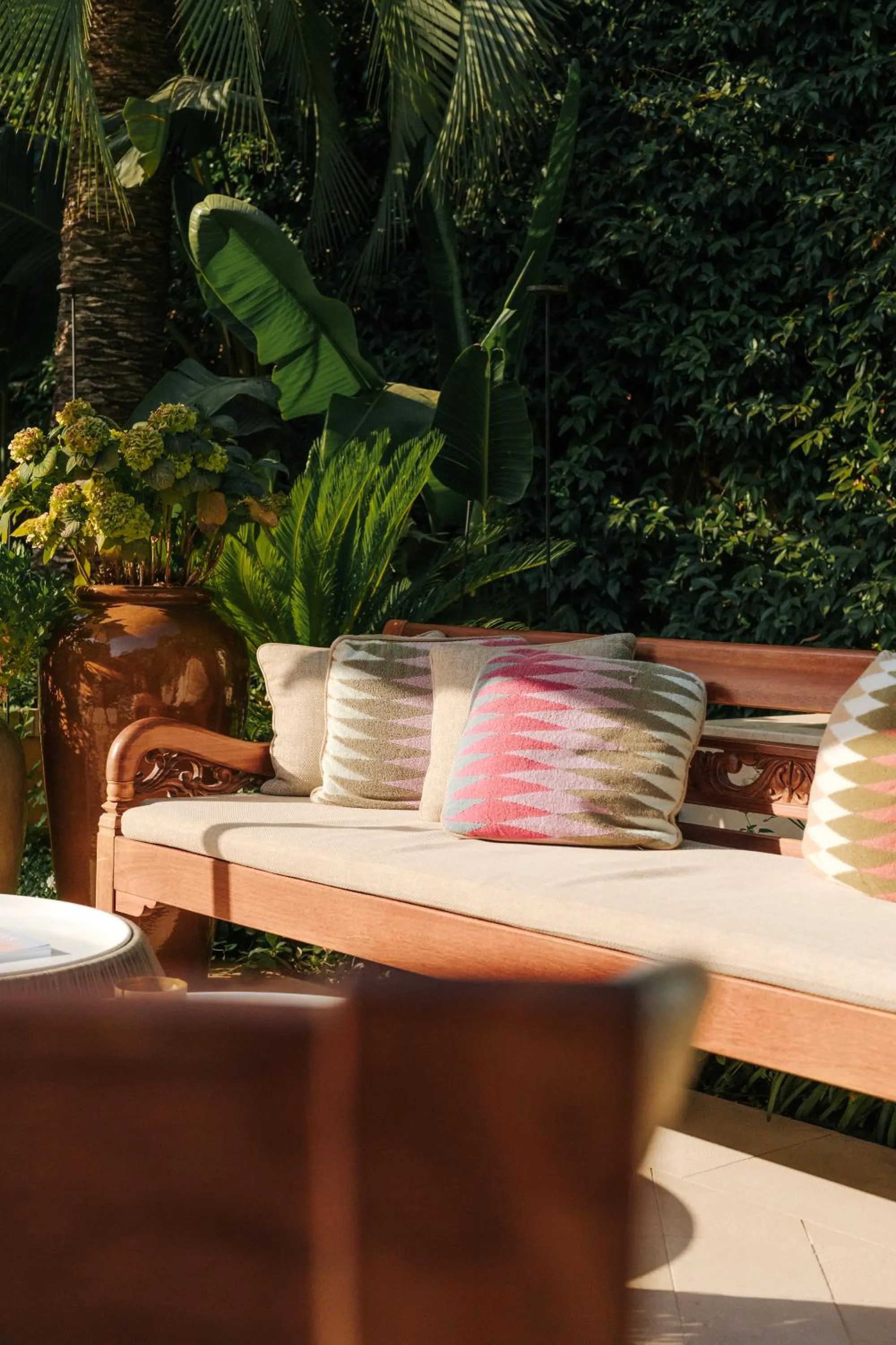 Garden view in Airelles Pan Dei Palais