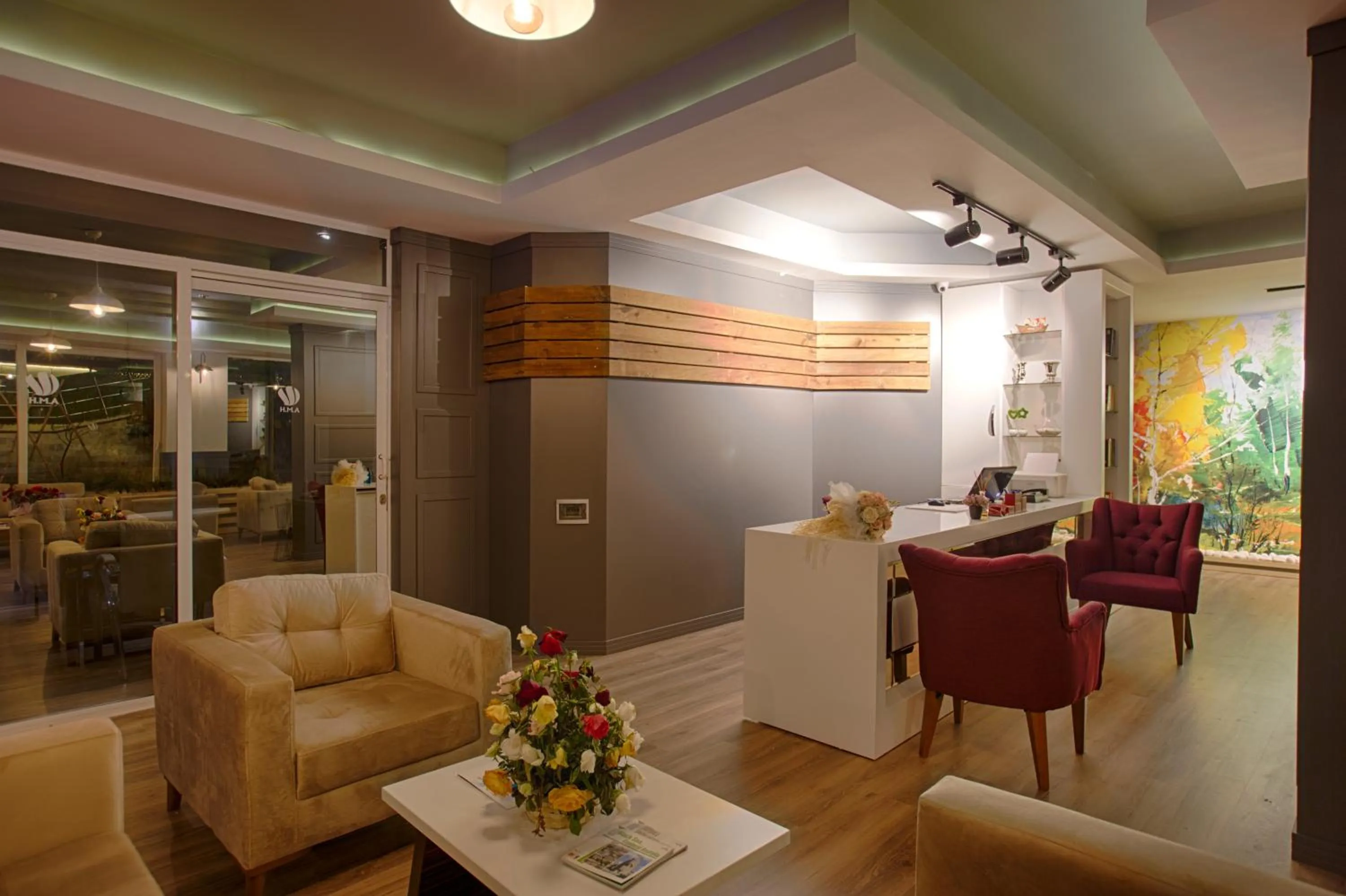 Lobby or reception in HMA Hotel & Suites