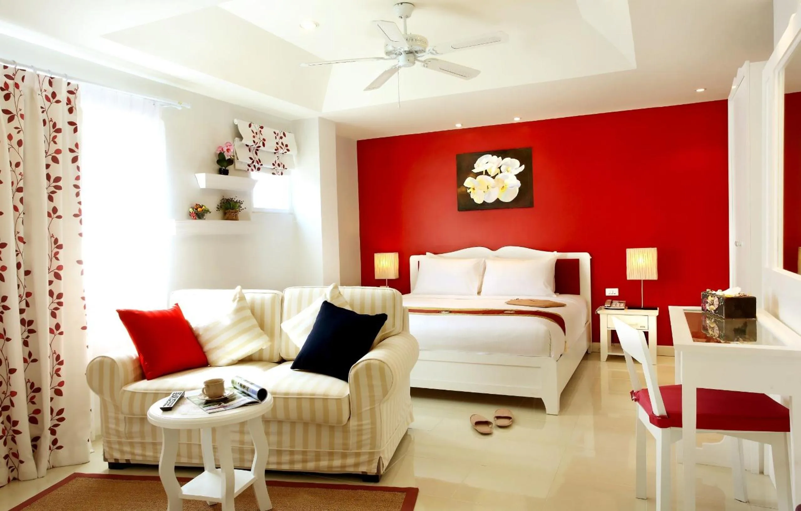 Living room, Bed in The Beach Boutique House