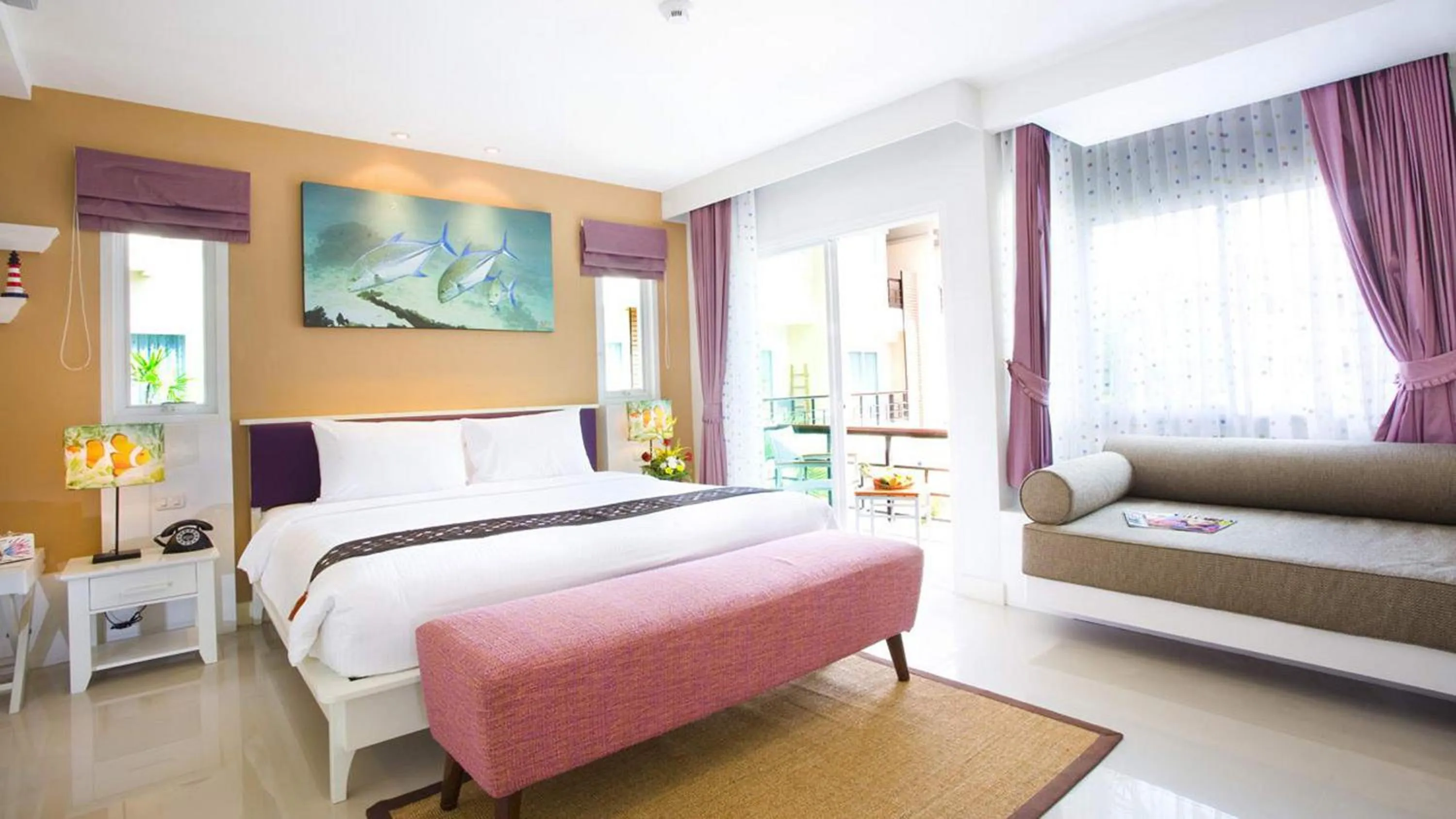 Bedroom, Bed in The Beach Boutique House