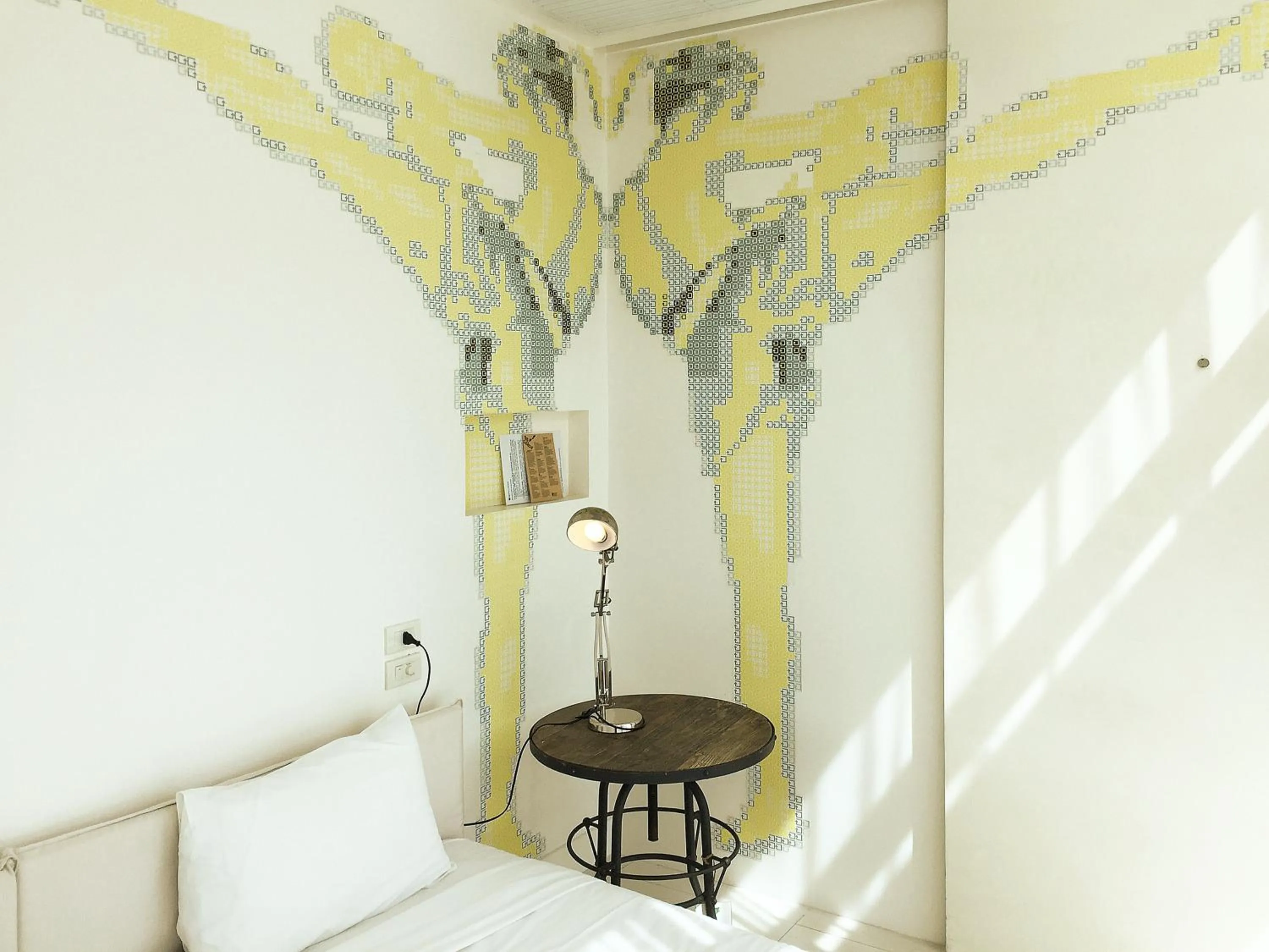 Decorative detail in Refillnow! Hostel