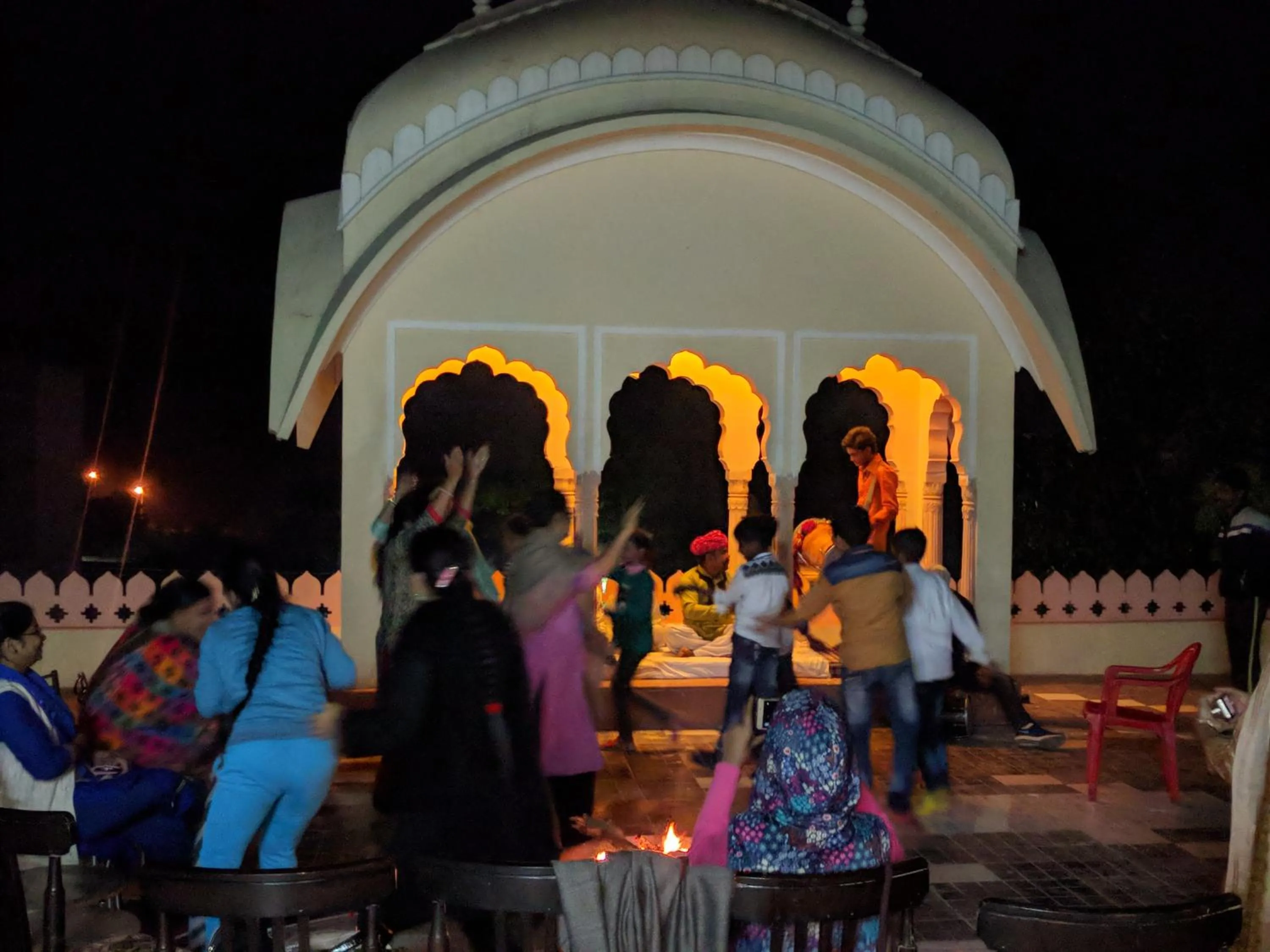 Evening entertainment in Hotel Ranthambore Haveli