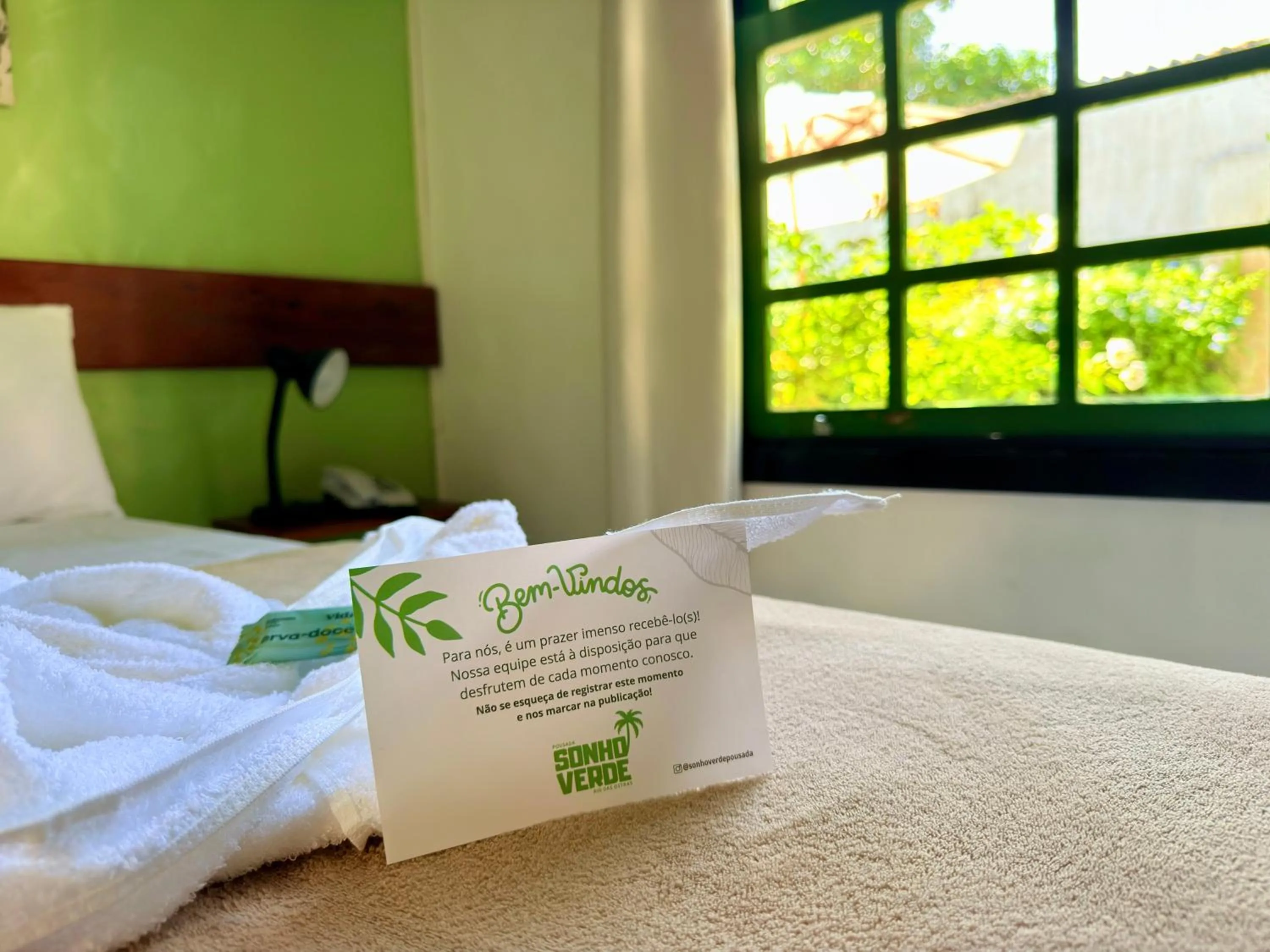 Bed in Pousada Sonho Verde