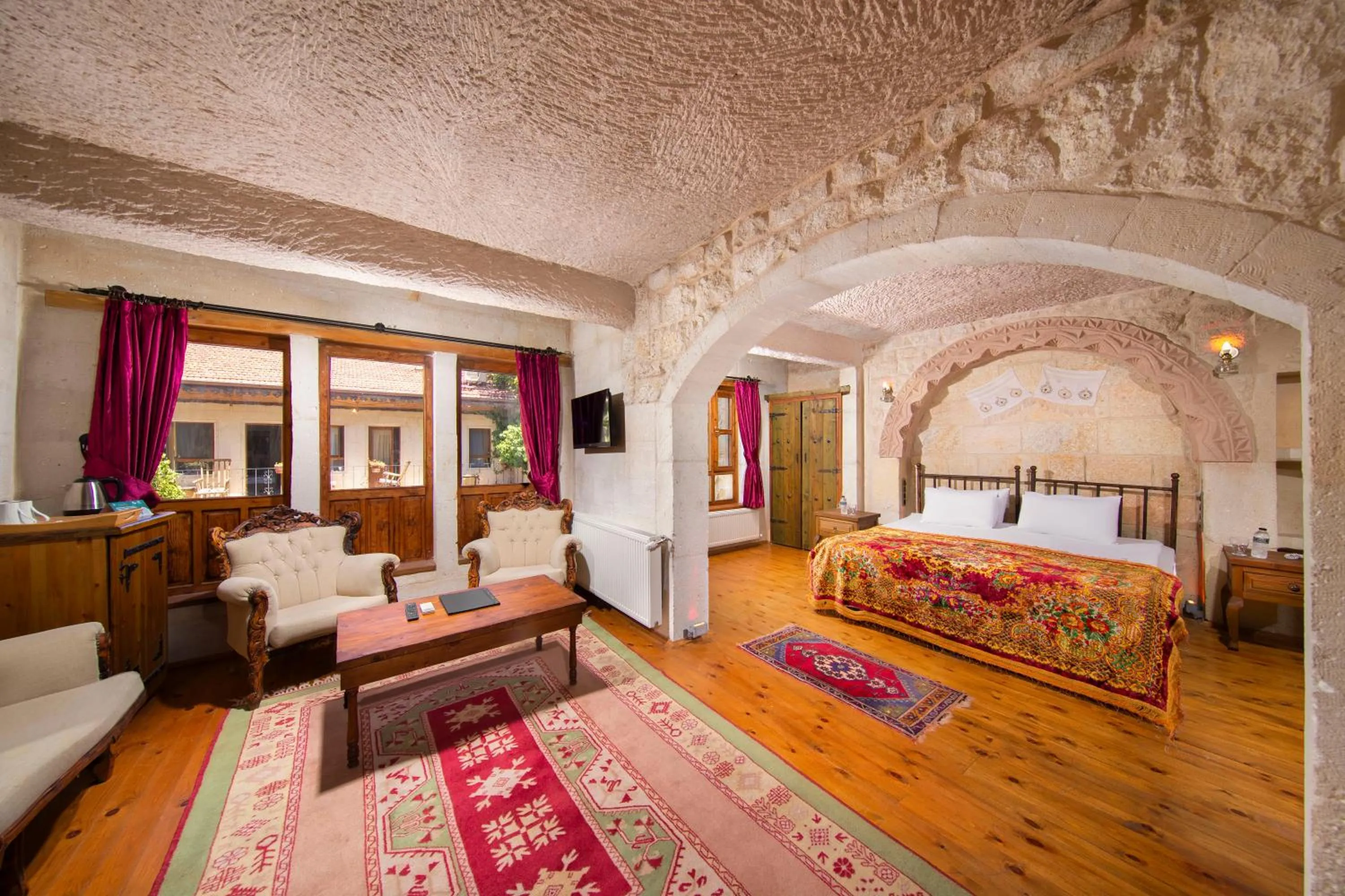 Photo of the whole room, Bed in Aja Cappadocia Cave Hotel