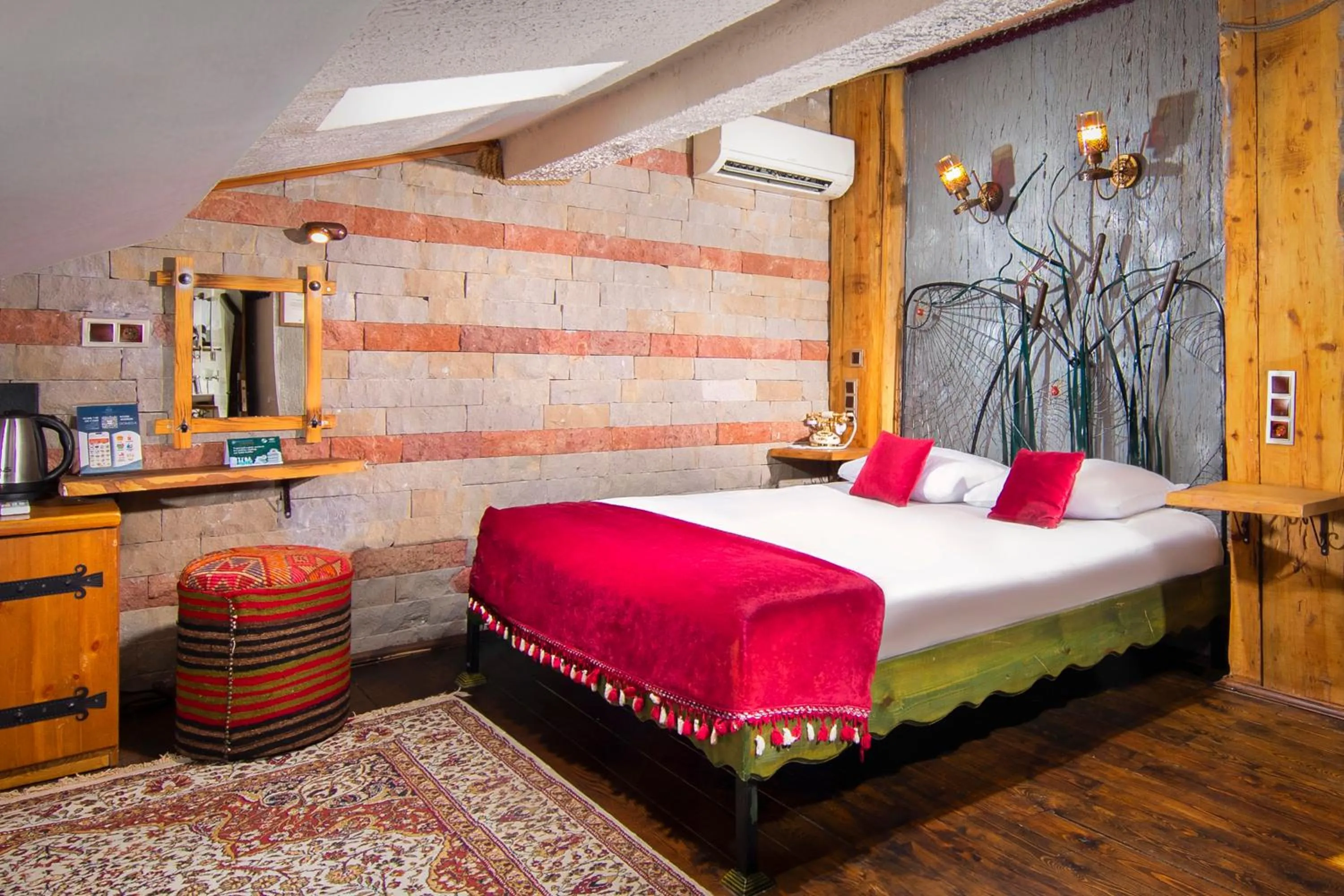 Bed in Aja Cappadocia Cave Hotel