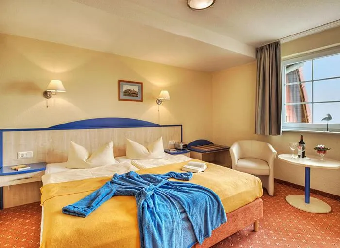 Bed in Seehotel Düne