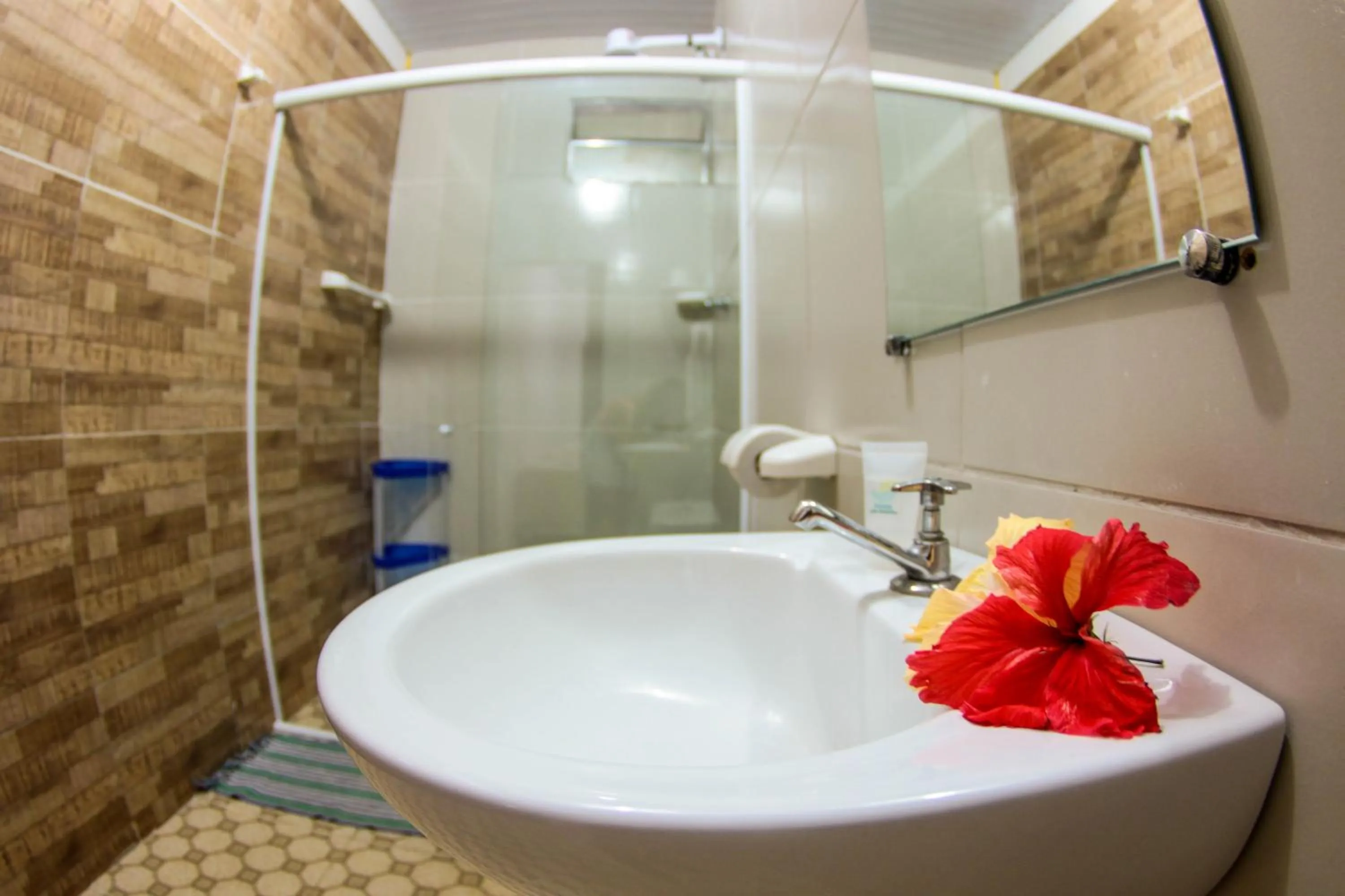 Bathroom in Pousada Leão Marinho