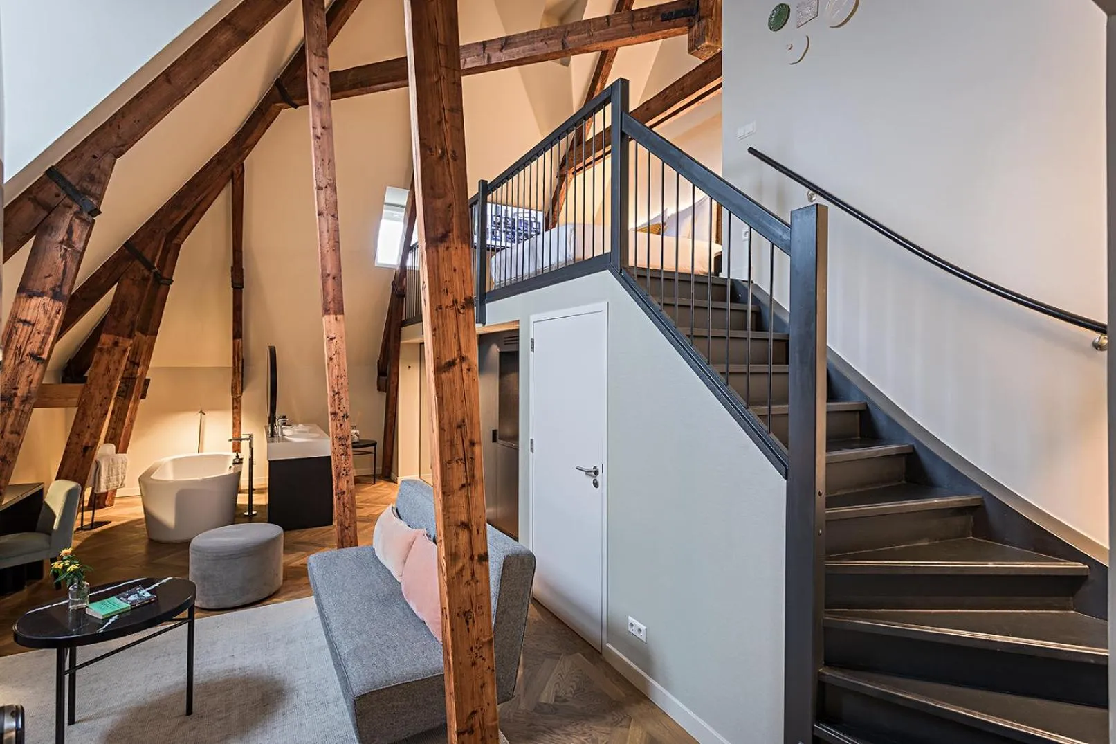 Living room in Pestana Amsterdam Riverside