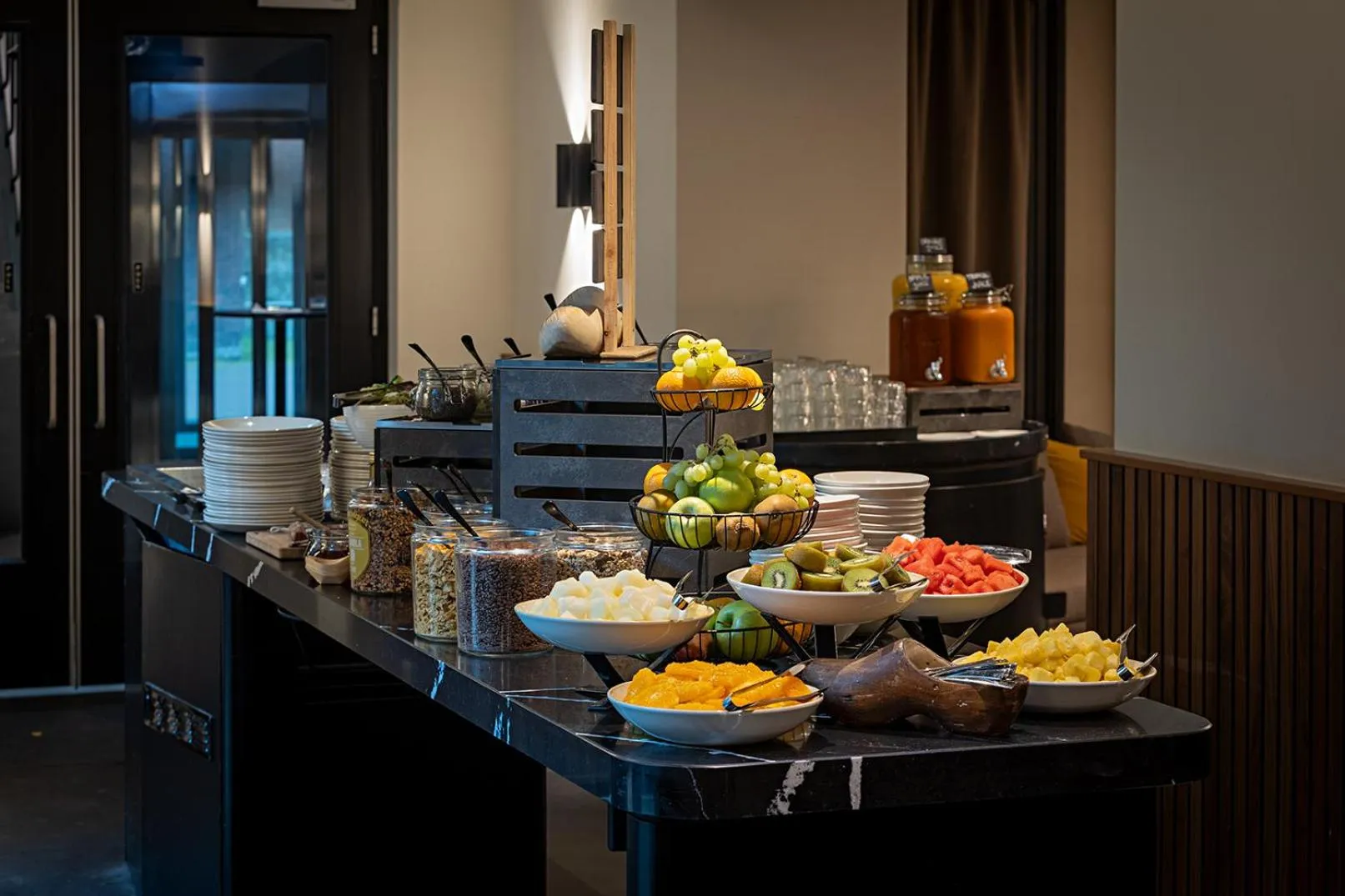 Buffet breakfast in Pestana Amsterdam Riverside