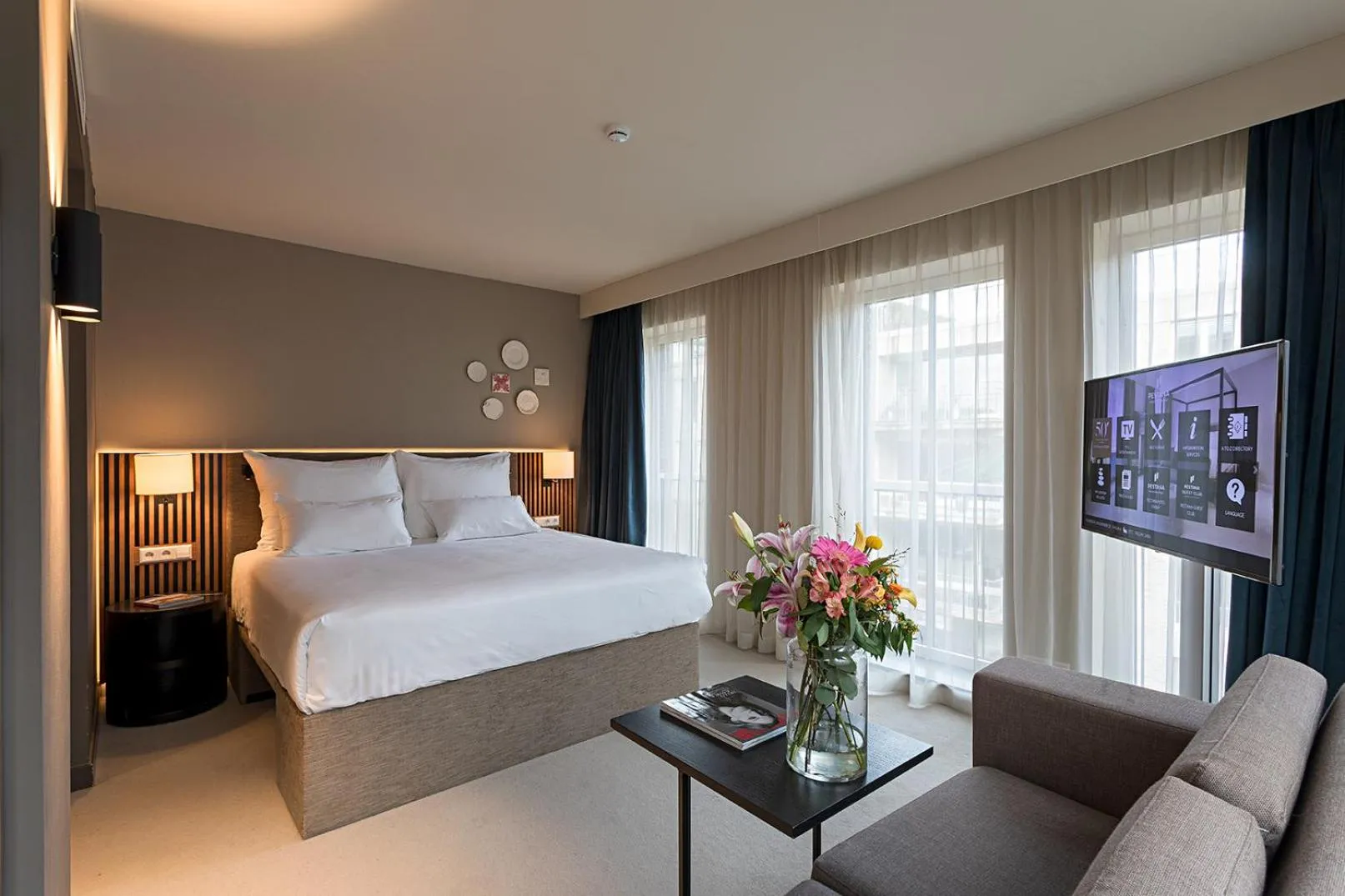 Bed in Pestana Amsterdam Riverside