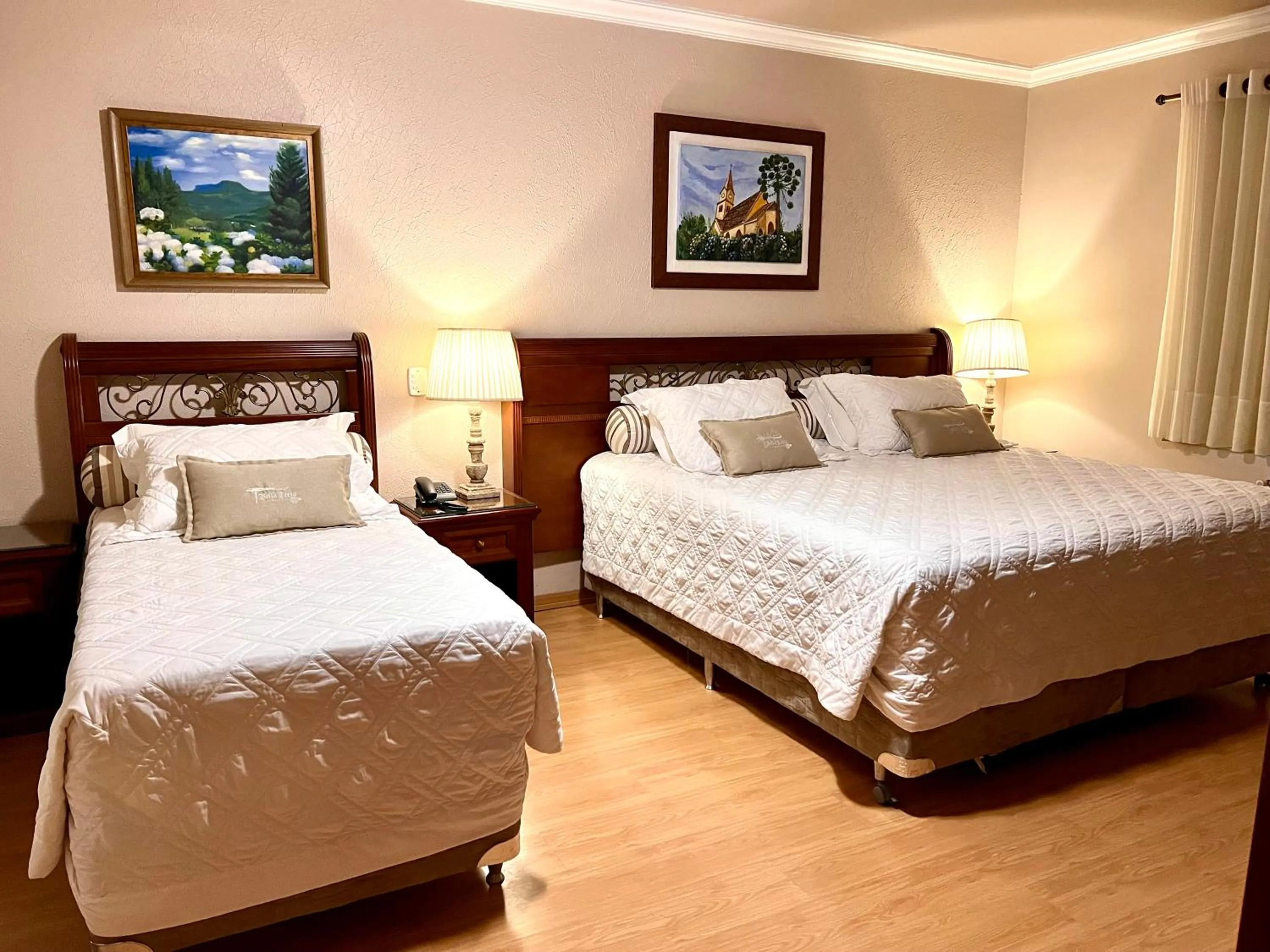 Bed in Pousada Bella Terra