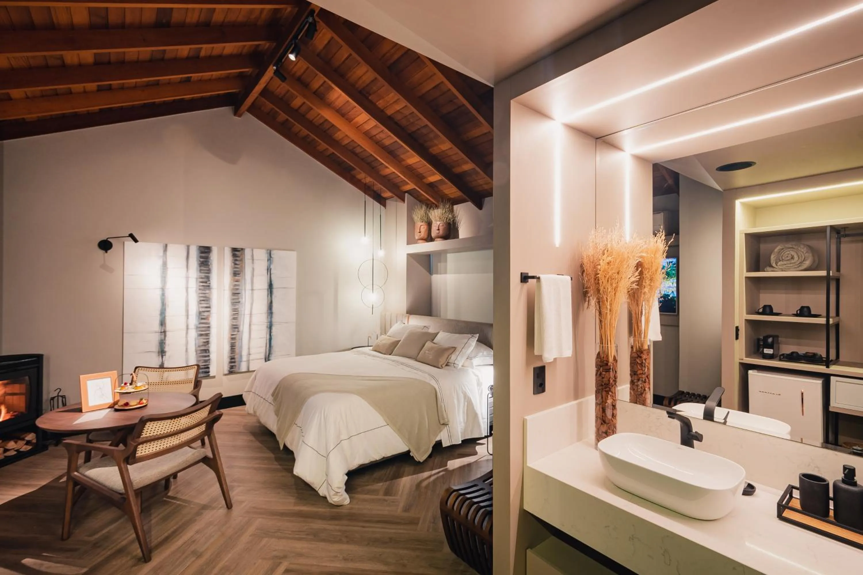 Bed in Pousada Bella Terra