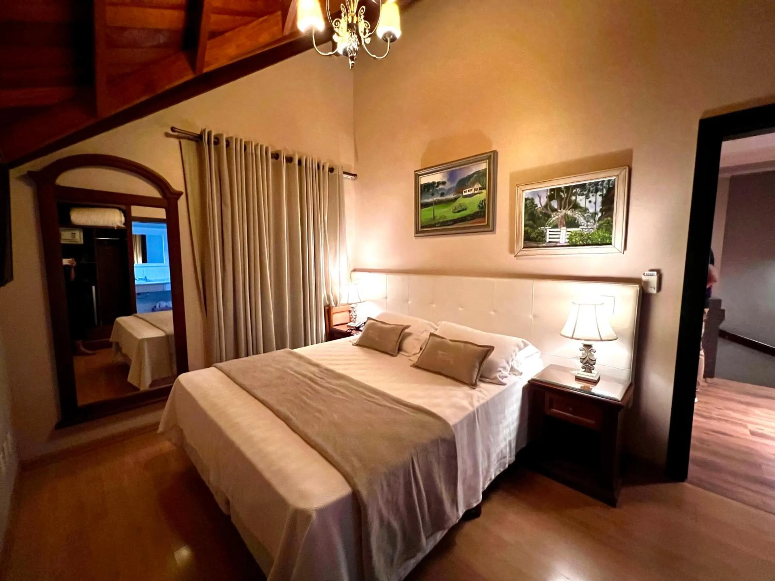 Bed in Pousada Bella Terra