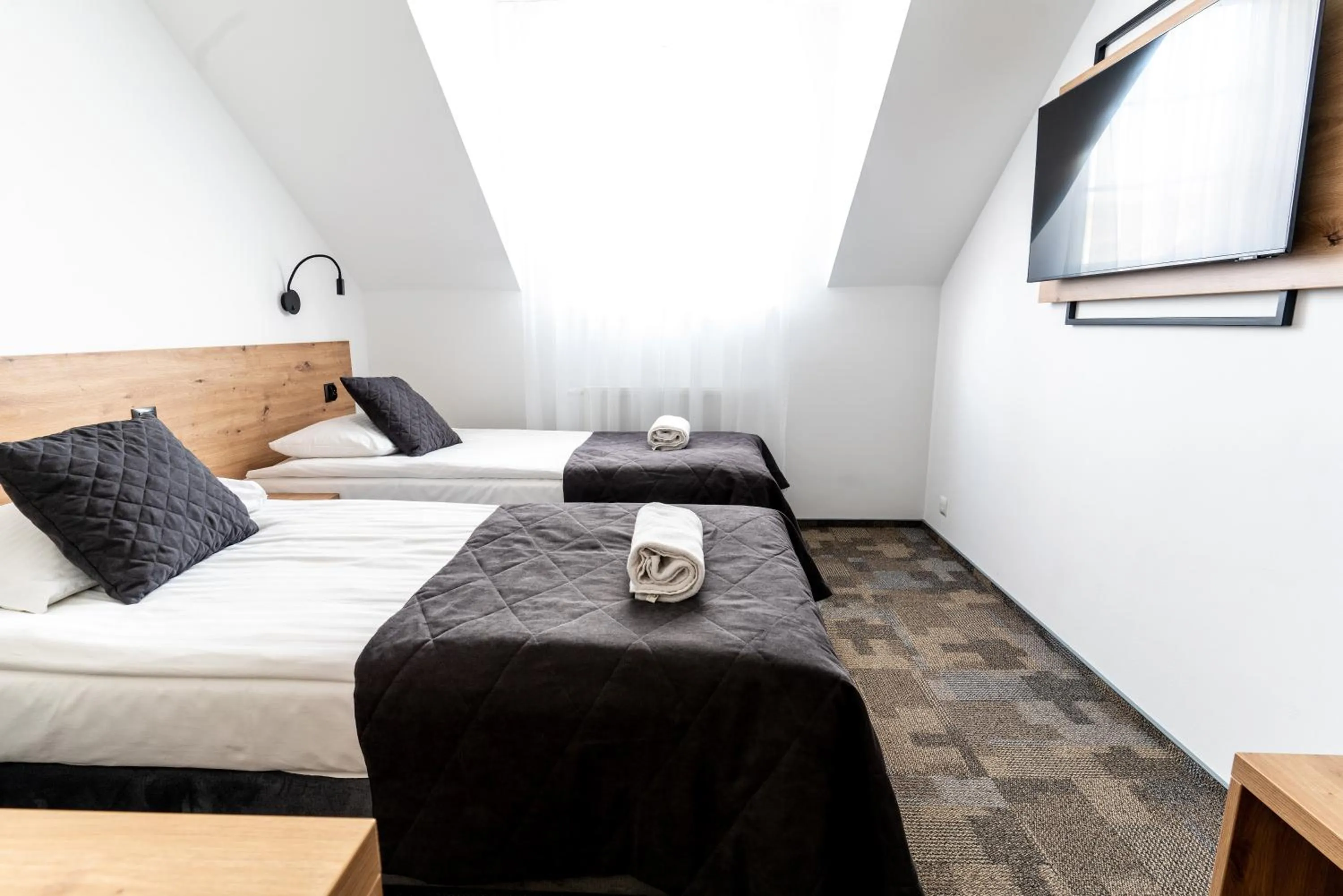 Bed in Hotel Ukiel Wellness & SPA