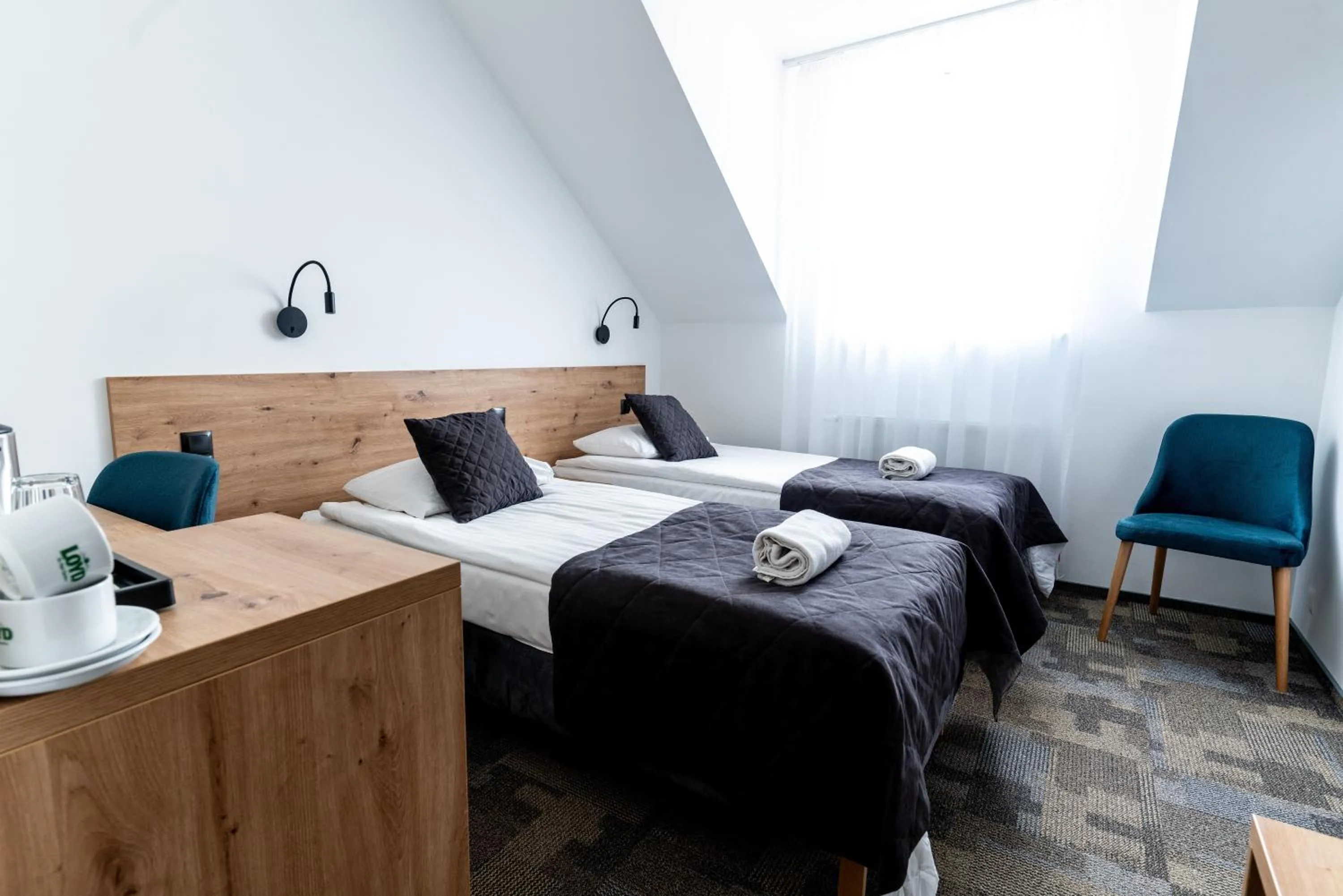 Bed in Hotel Ukiel Wellness & SPA