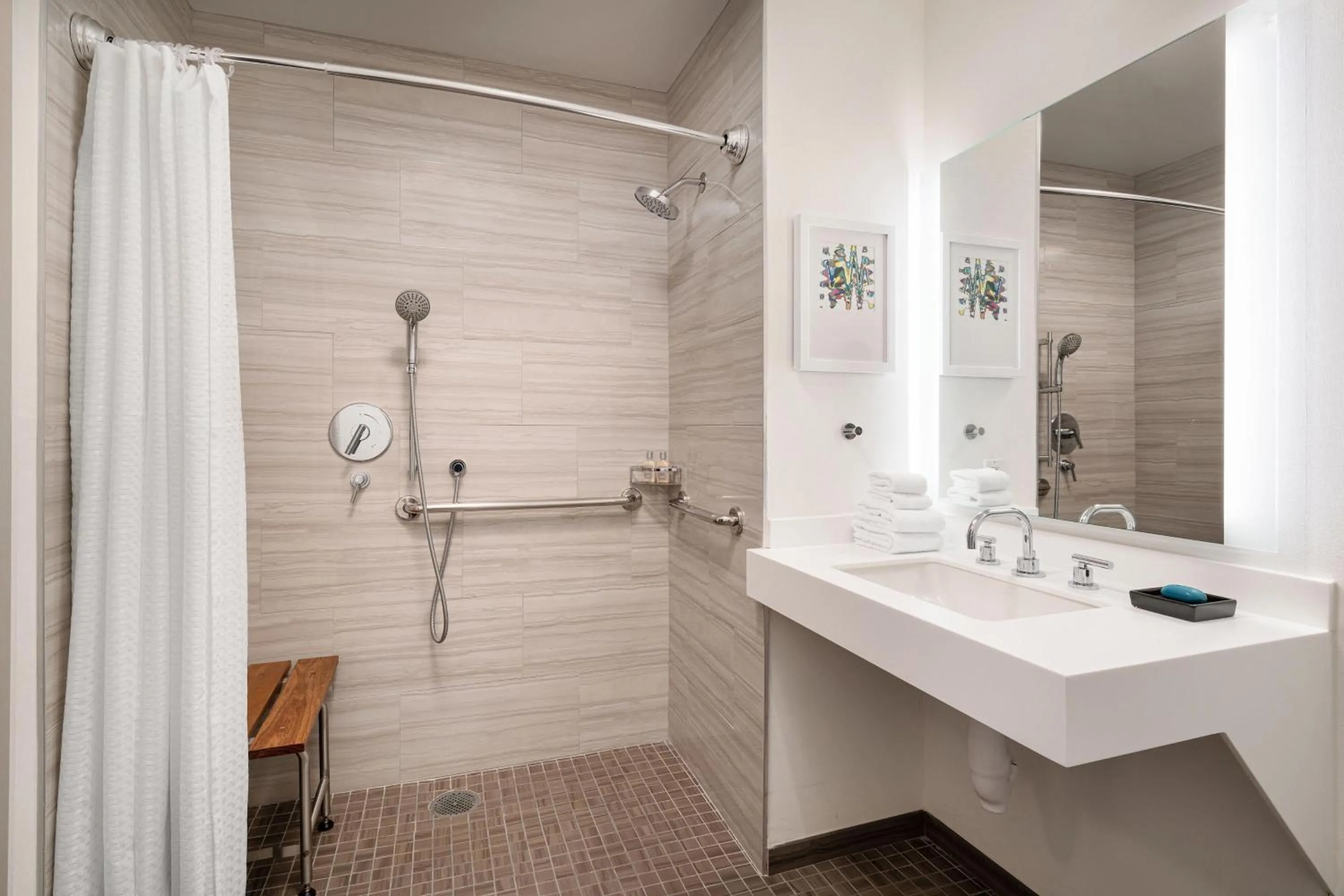 Bathroom in Aloft Mountain View