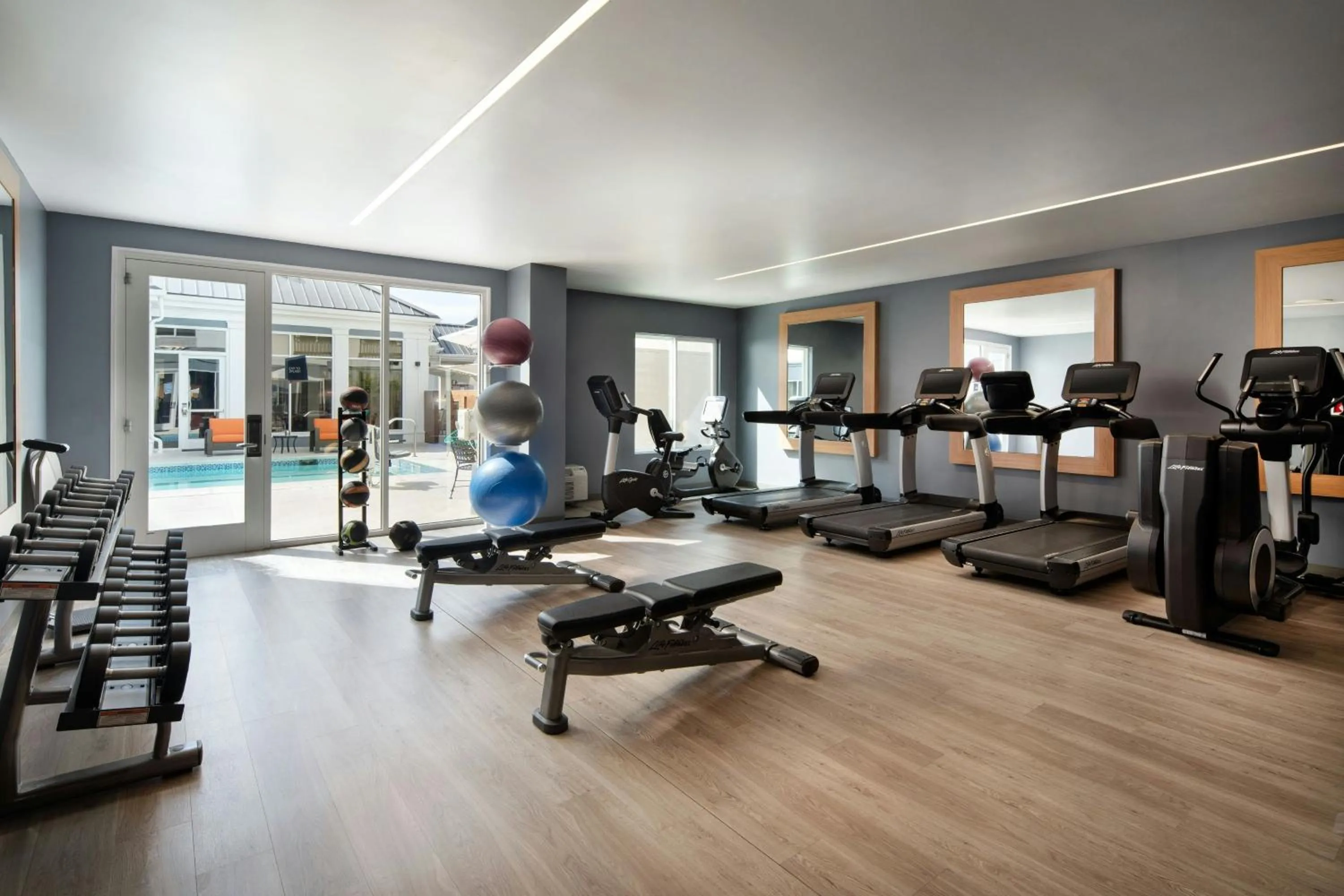 Fitness centre/facilities in Aloft Mountain View