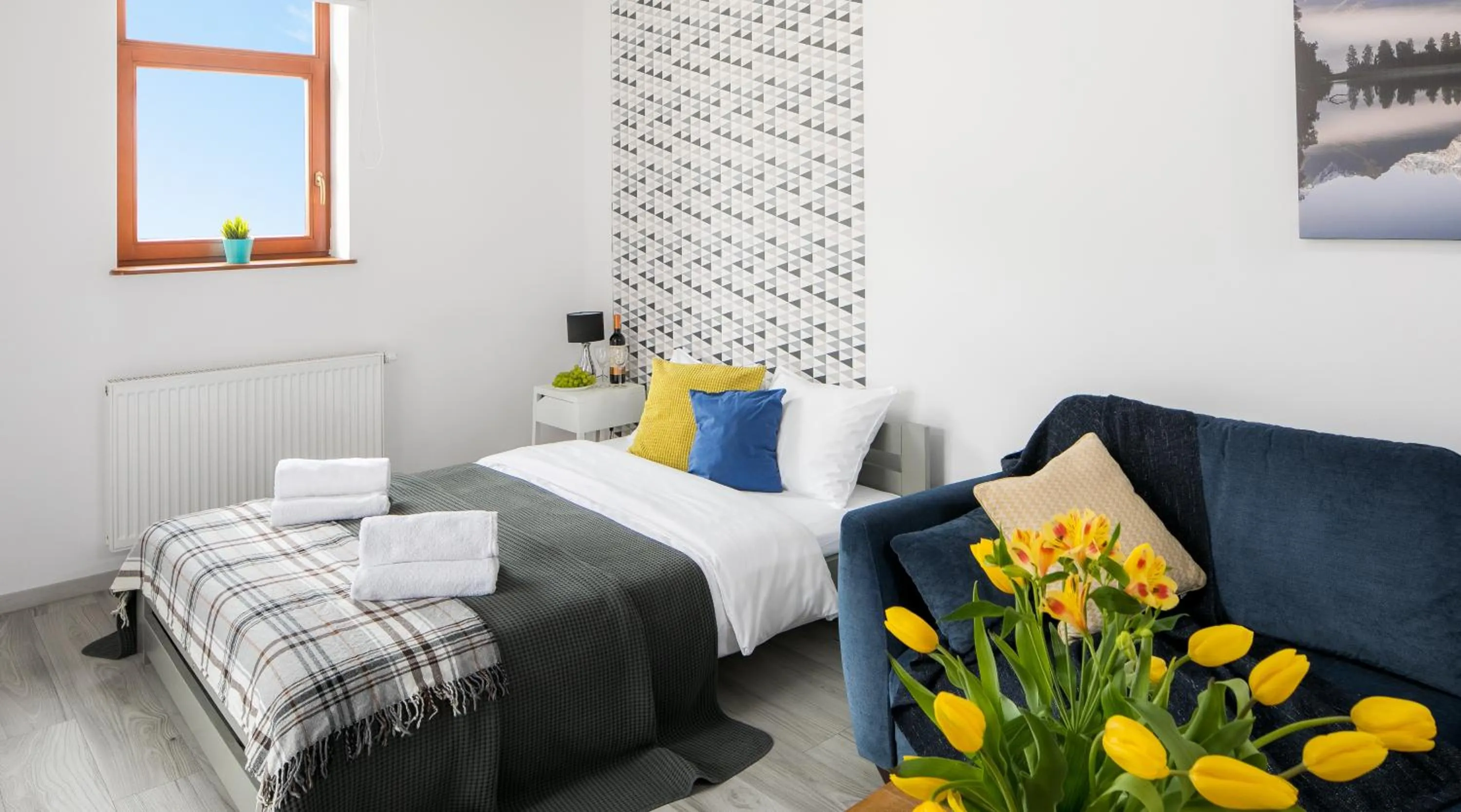 Bed in Green Garden Residence