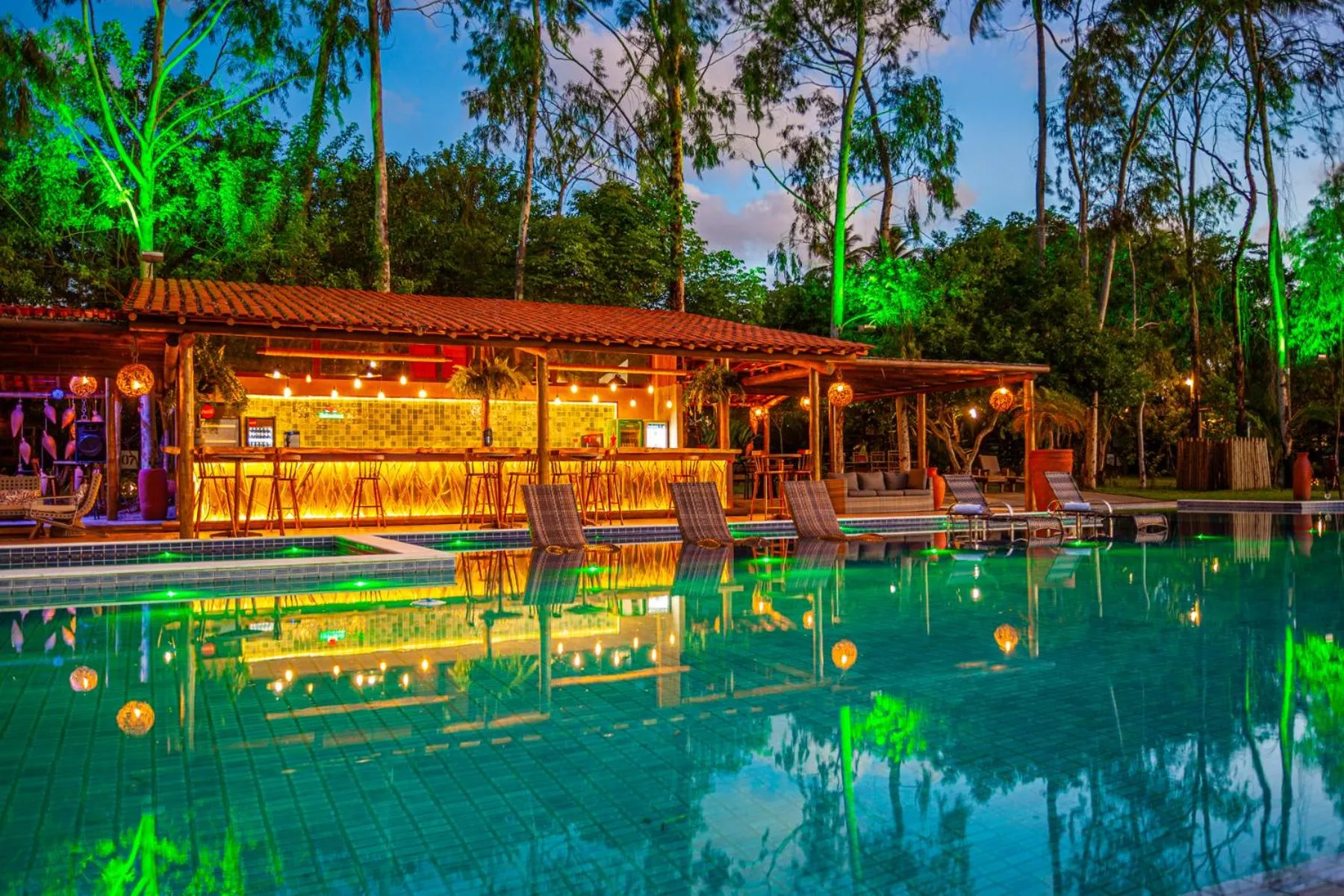 Lounge or bar in Eco Luar Boutique Hotel