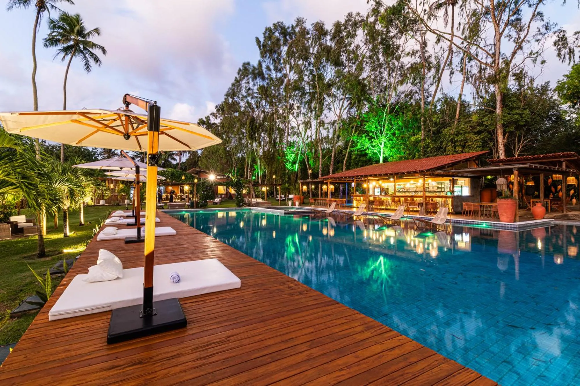 Pool view in Eco Luar Boutique Hotel