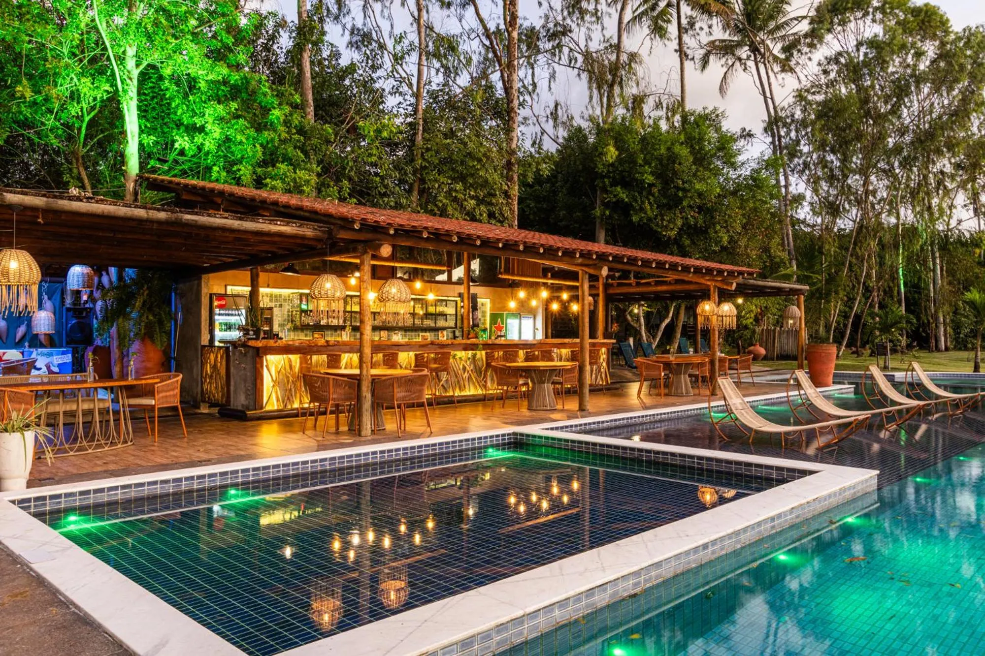 Pool view in Eco Luar Boutique Hotel