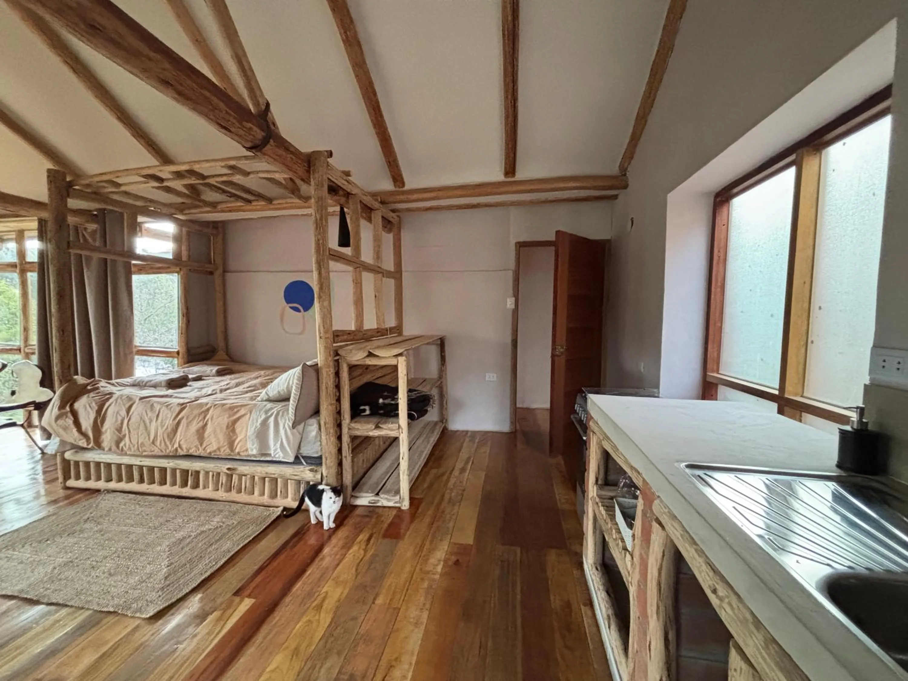 Bed in Casa de campo Yoga Retreat