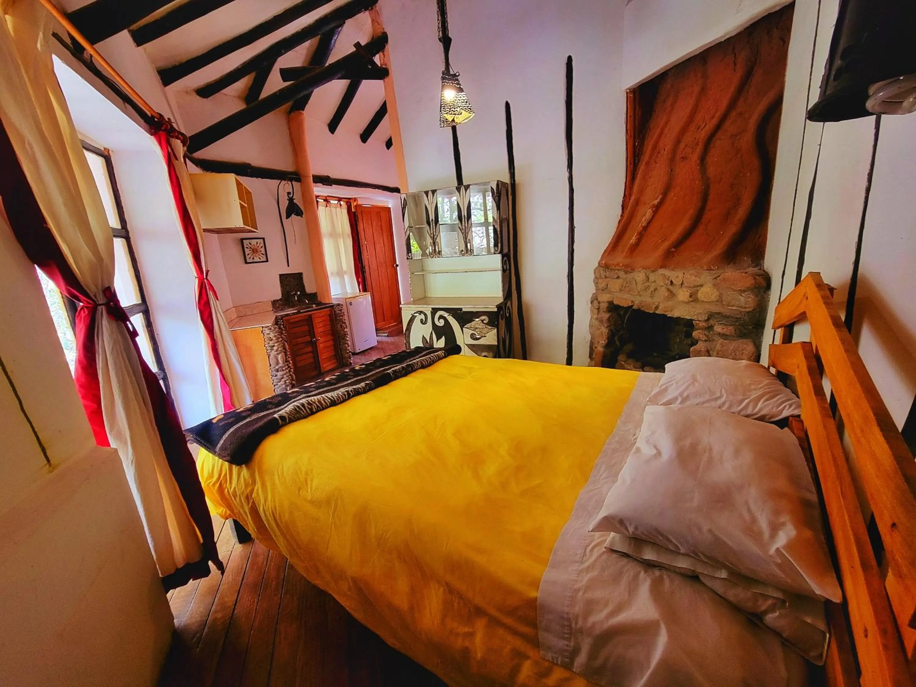 Bed in Casa de campo Yoga Retreat