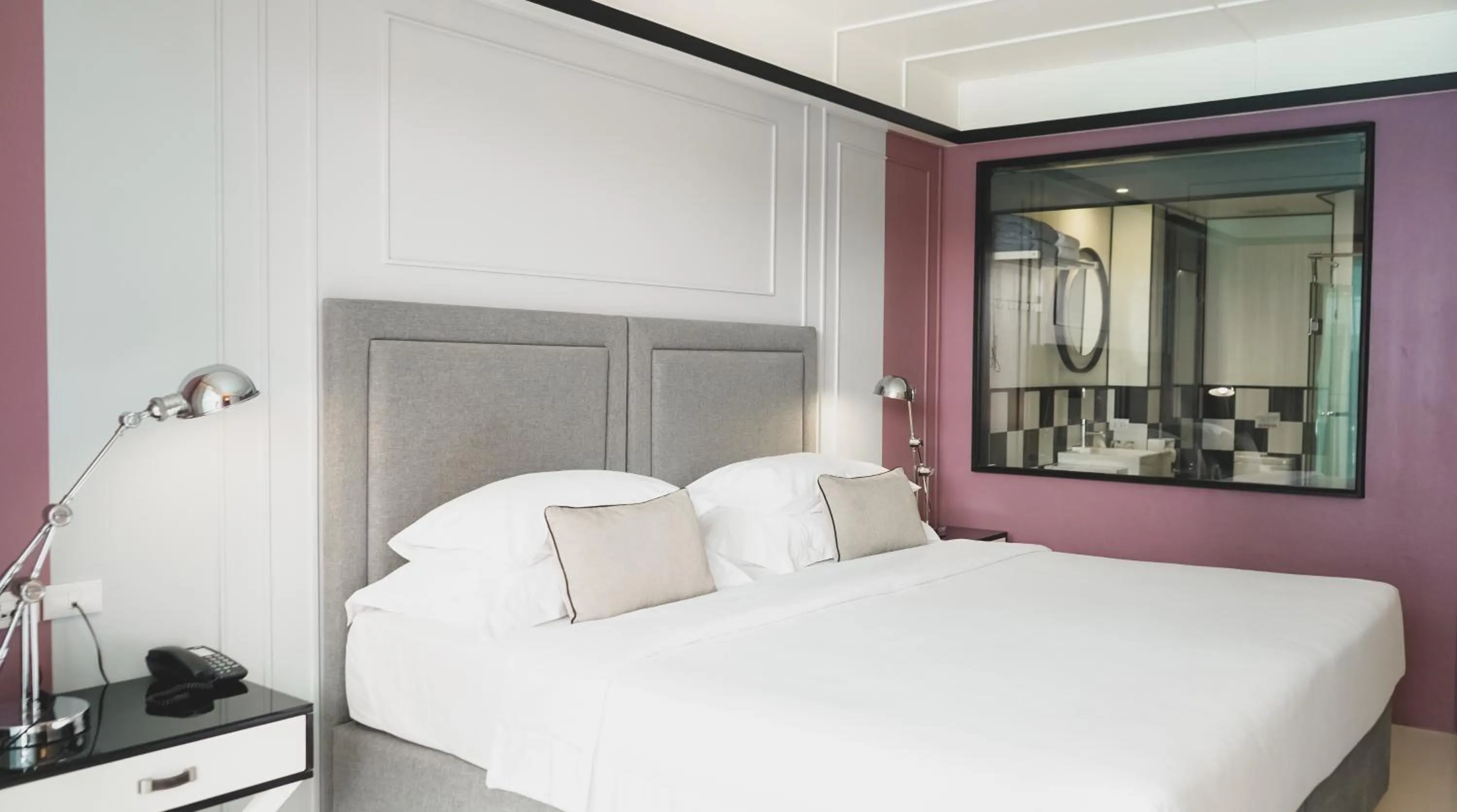 View (from property/room), Bed in Sugar Marina Hotel - FASHION - Kata Beach