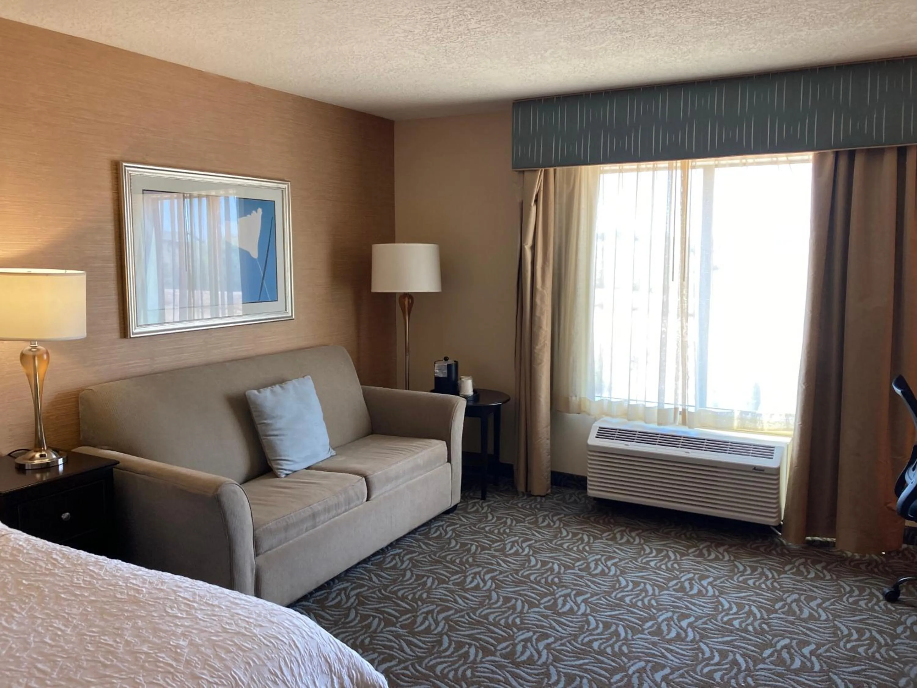 Seating area, Bed in Hampton Inn & Suites Carlsbad