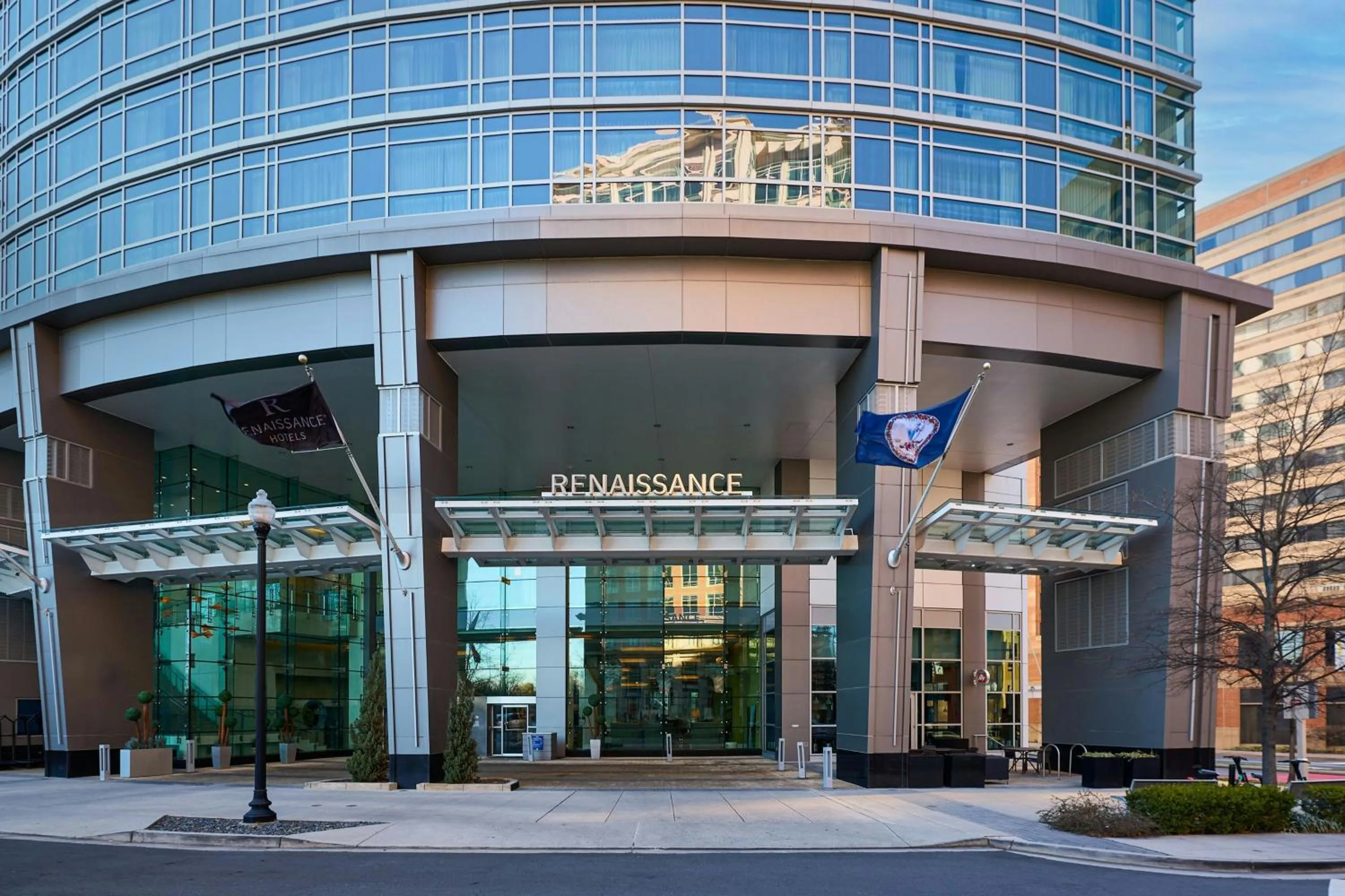 Property building in Renaissance Arlington Capital View Hotel