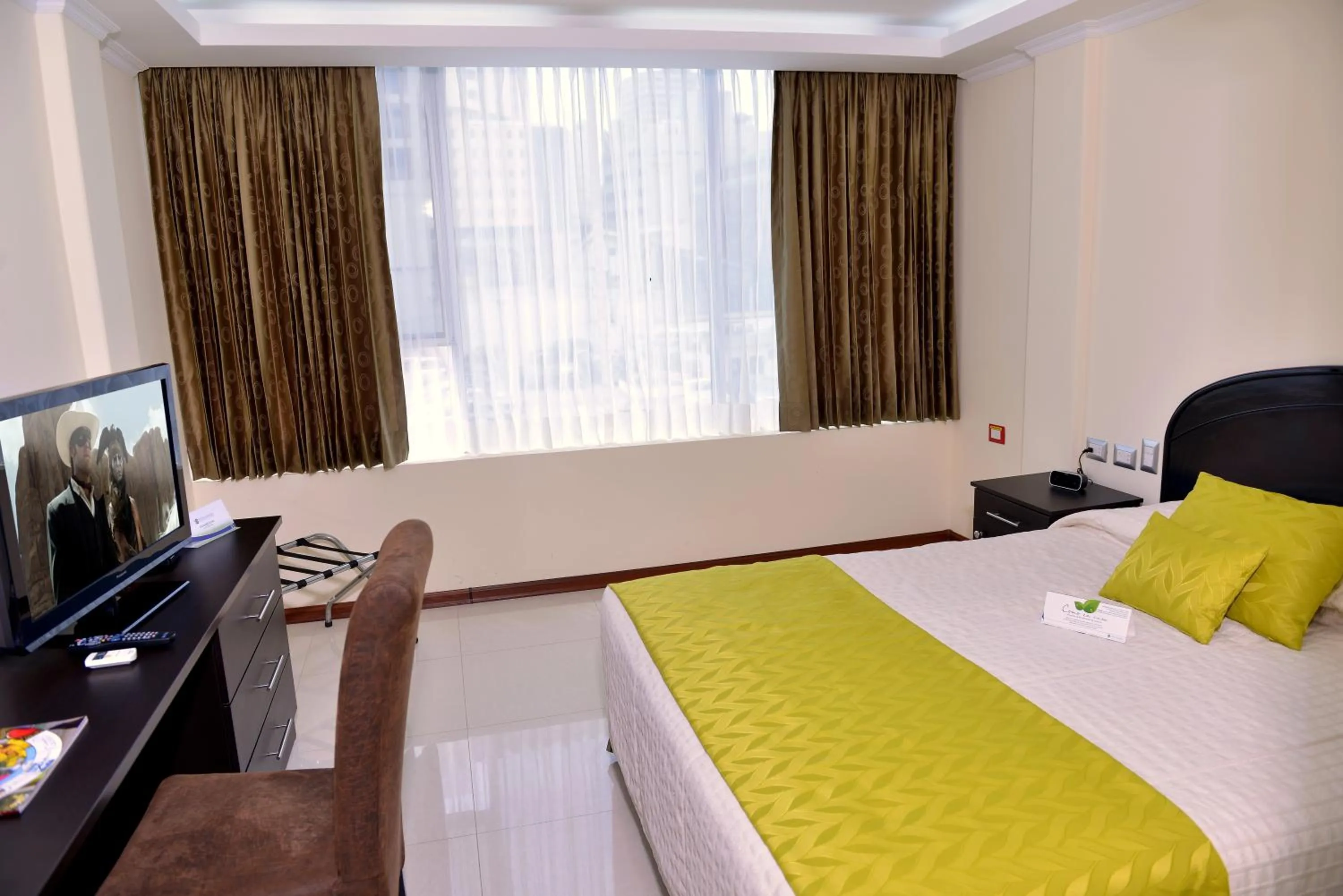 Decorative detail, Bed in Hotel Ramada