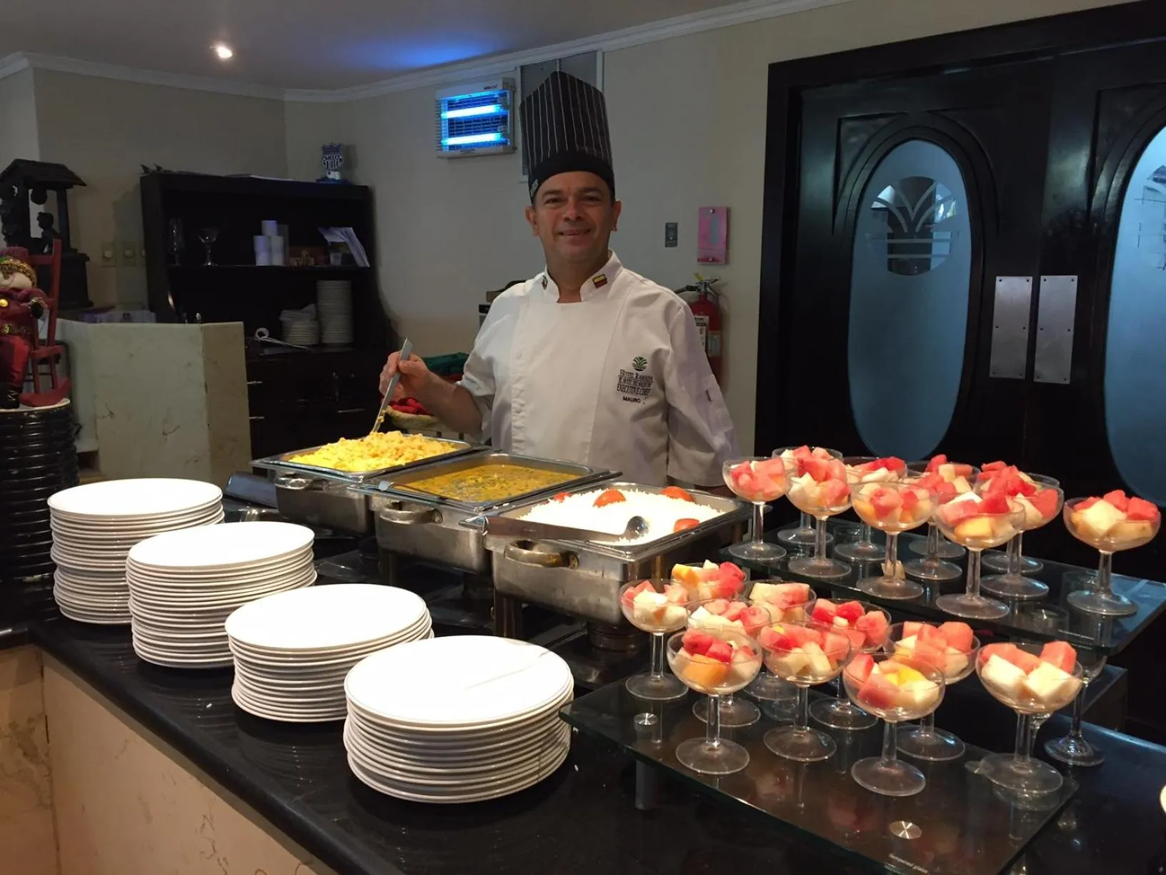 Buffet breakfast in Hotel Ramada